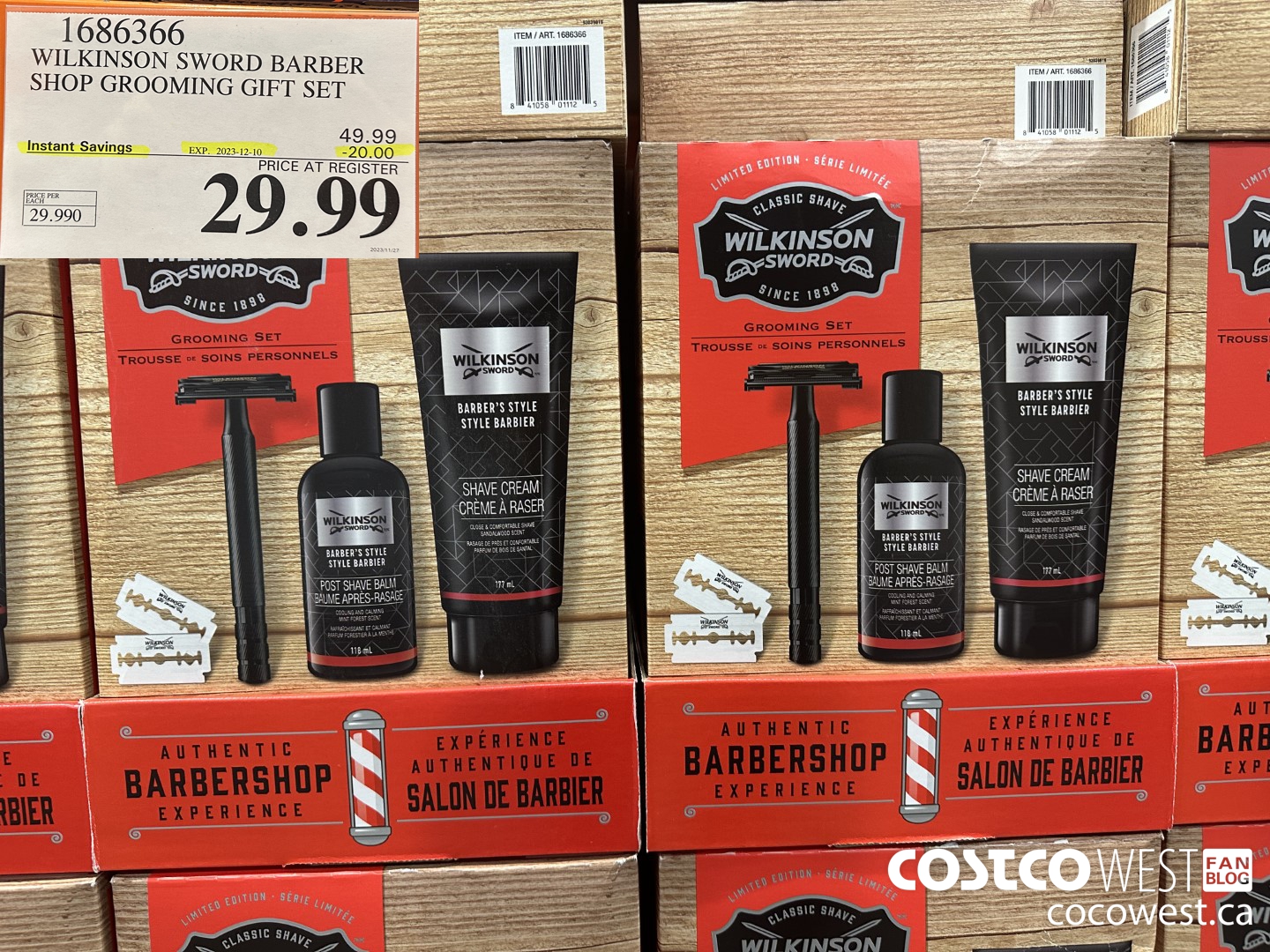 1686366 WILKINSON SWORD BARBER SHOP GROOMING GIFT SET ($20.00 INSTANT SAVINGS EXPIRES ON 2023-12-10) $29.99