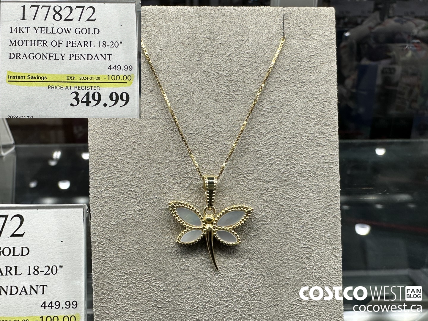 1778272 14KT YELLOW GOLD MOTHER OF PEARL 18-20