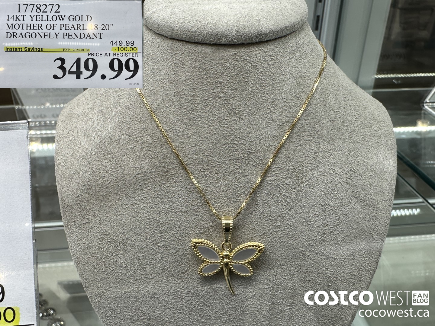 1778272 14KT YELLOW GOLD MOTHER OF PEARL 18-20