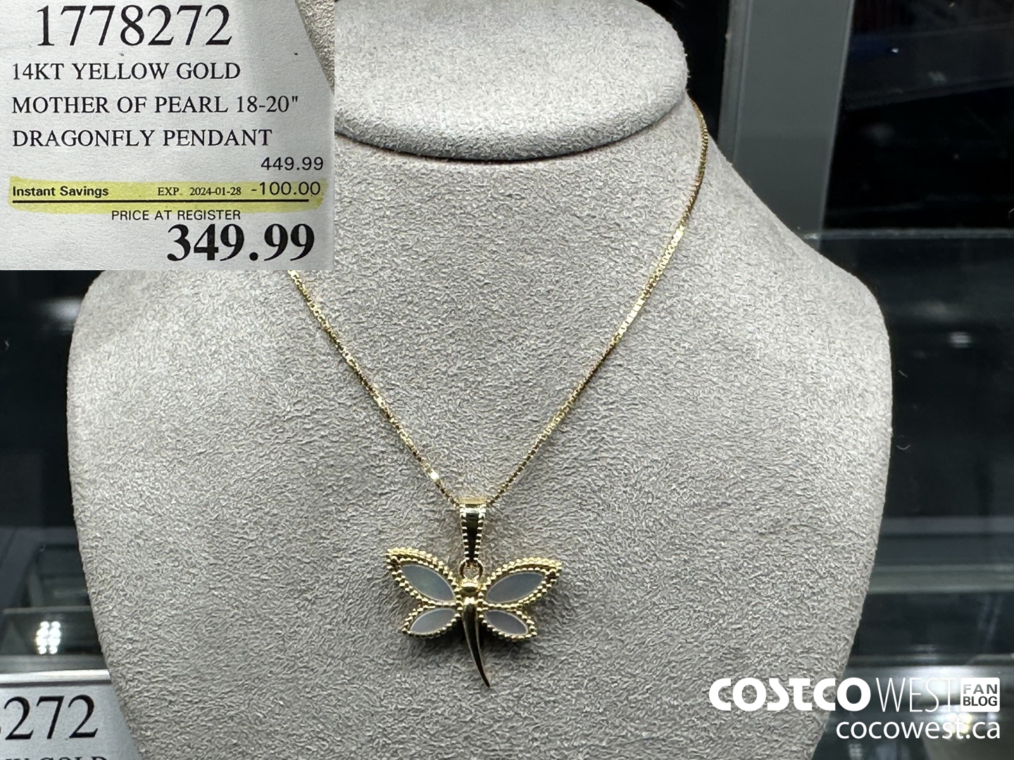 1778272 14KT YELLOW GOLD MOTHER OF PEARL 18-20