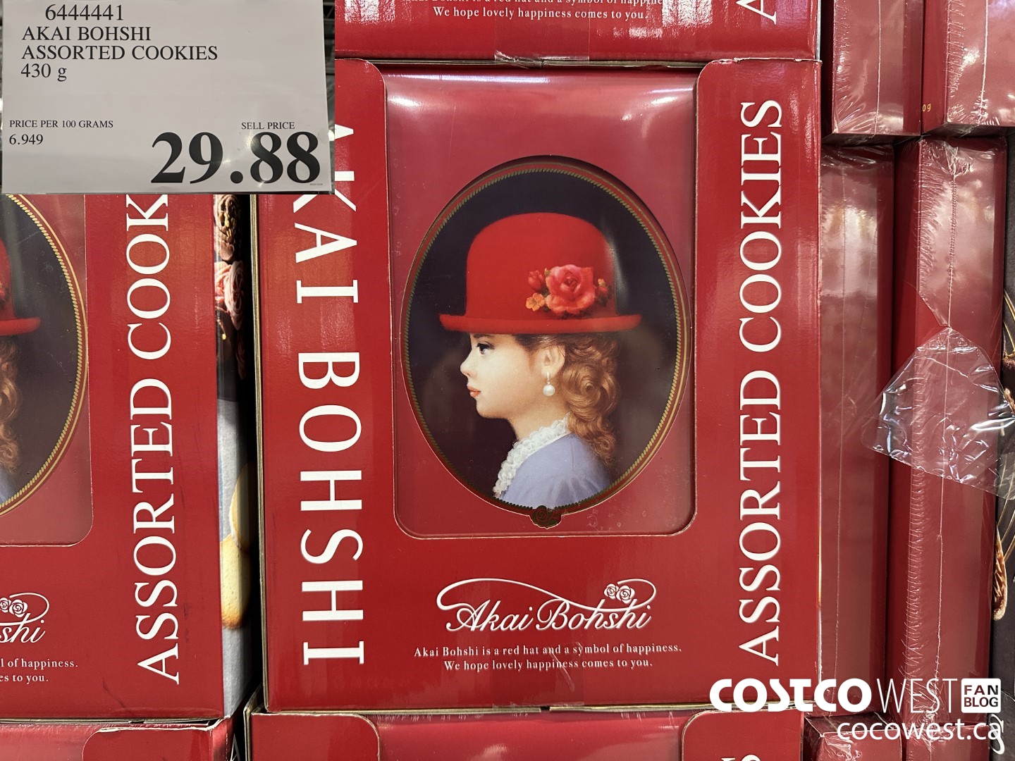 6444441 AKAI BOHSHI ASSORTED COOKIES 430G $29.88