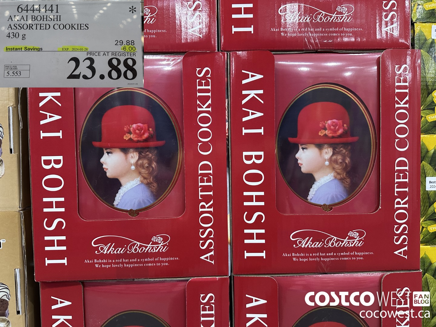 6444441 AKAI BOHSHI ASSORTED COOKIES 430G ($6.00 INSTANT SAVINGS EXPIRES ON 2024-01-28) $23.88