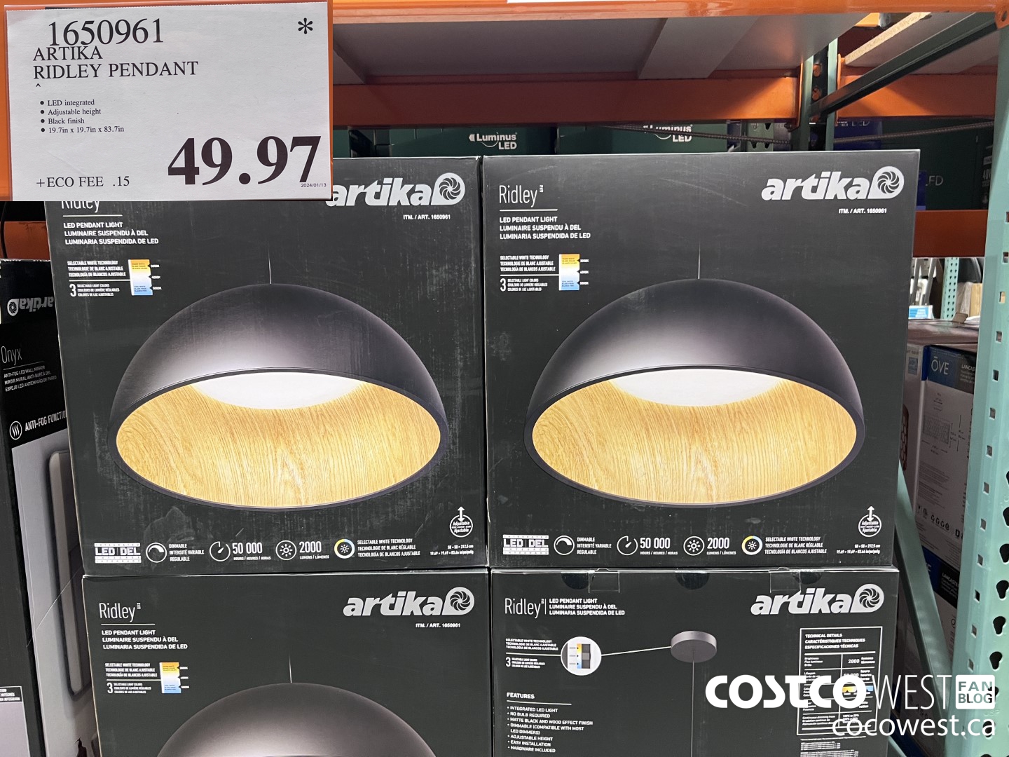 1650961 ARTIKA RIDLEY PENDANT $49.97