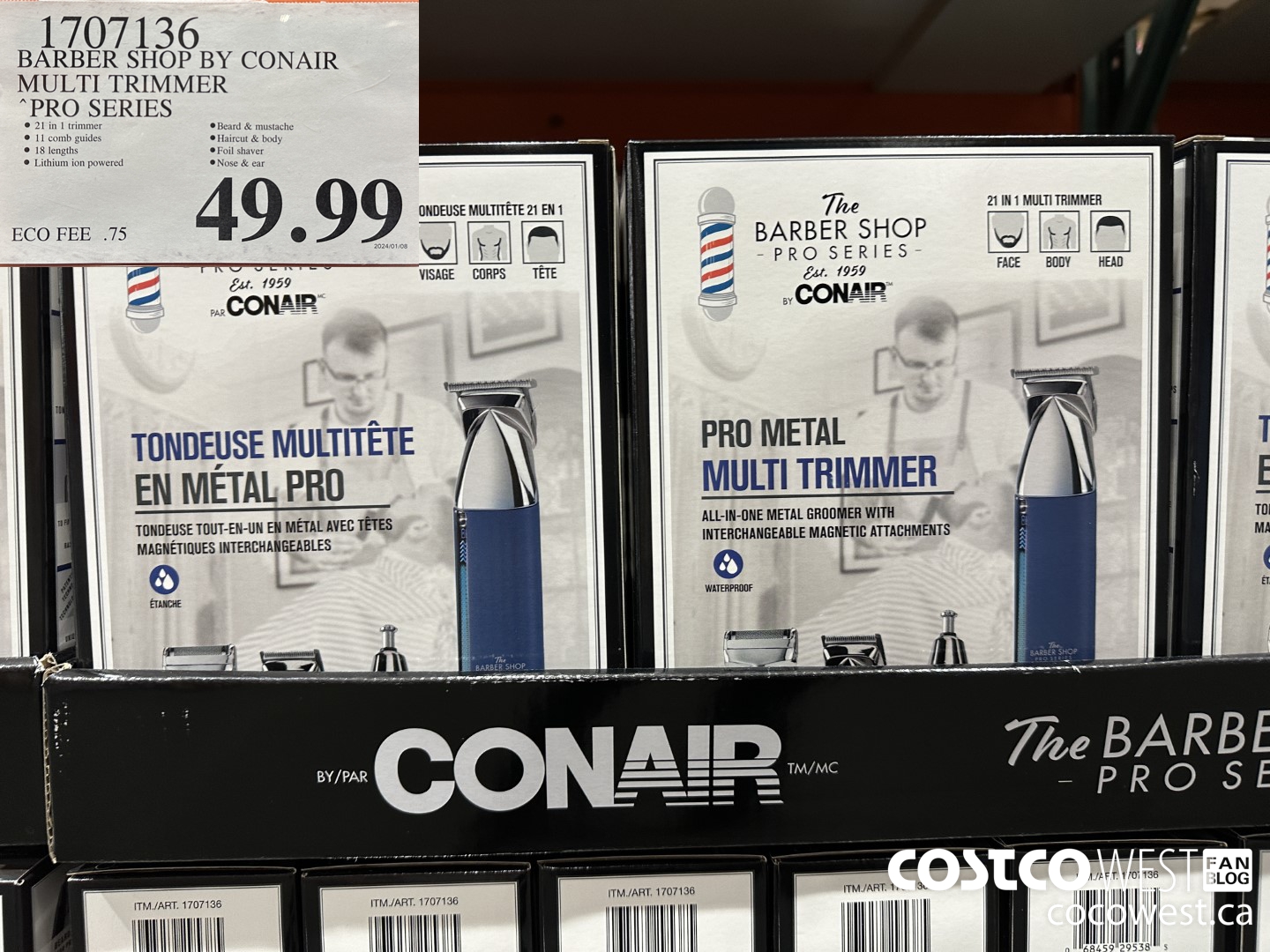 1707136 BARBER SHOP BY CONAIR MULTI TRIMMER PRO SERIES $49.99