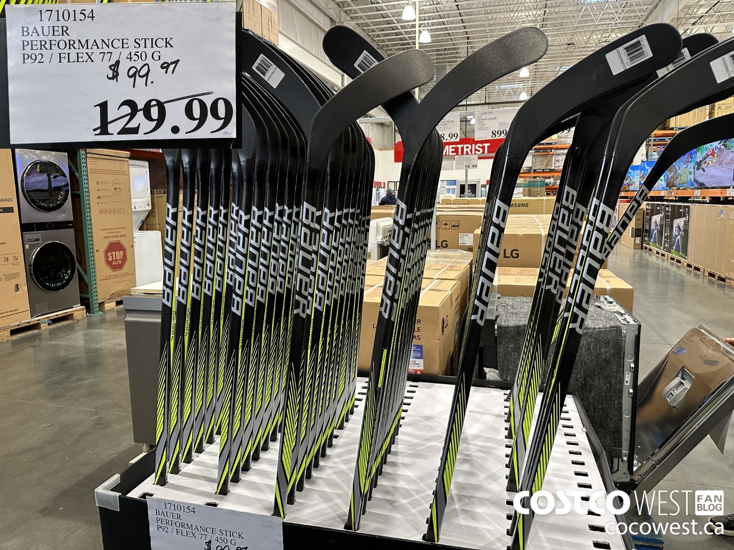 1710154 BAUER PERFORMANCE STICK P92/FLEX 77/450G $99.97