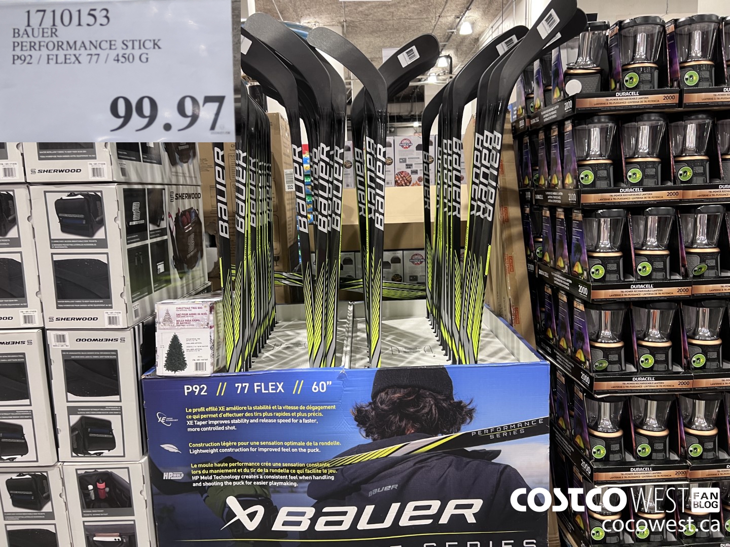 1710153 BAUER PERFORMANCE STICK P92 / FLEX 77 / 450G $99.97