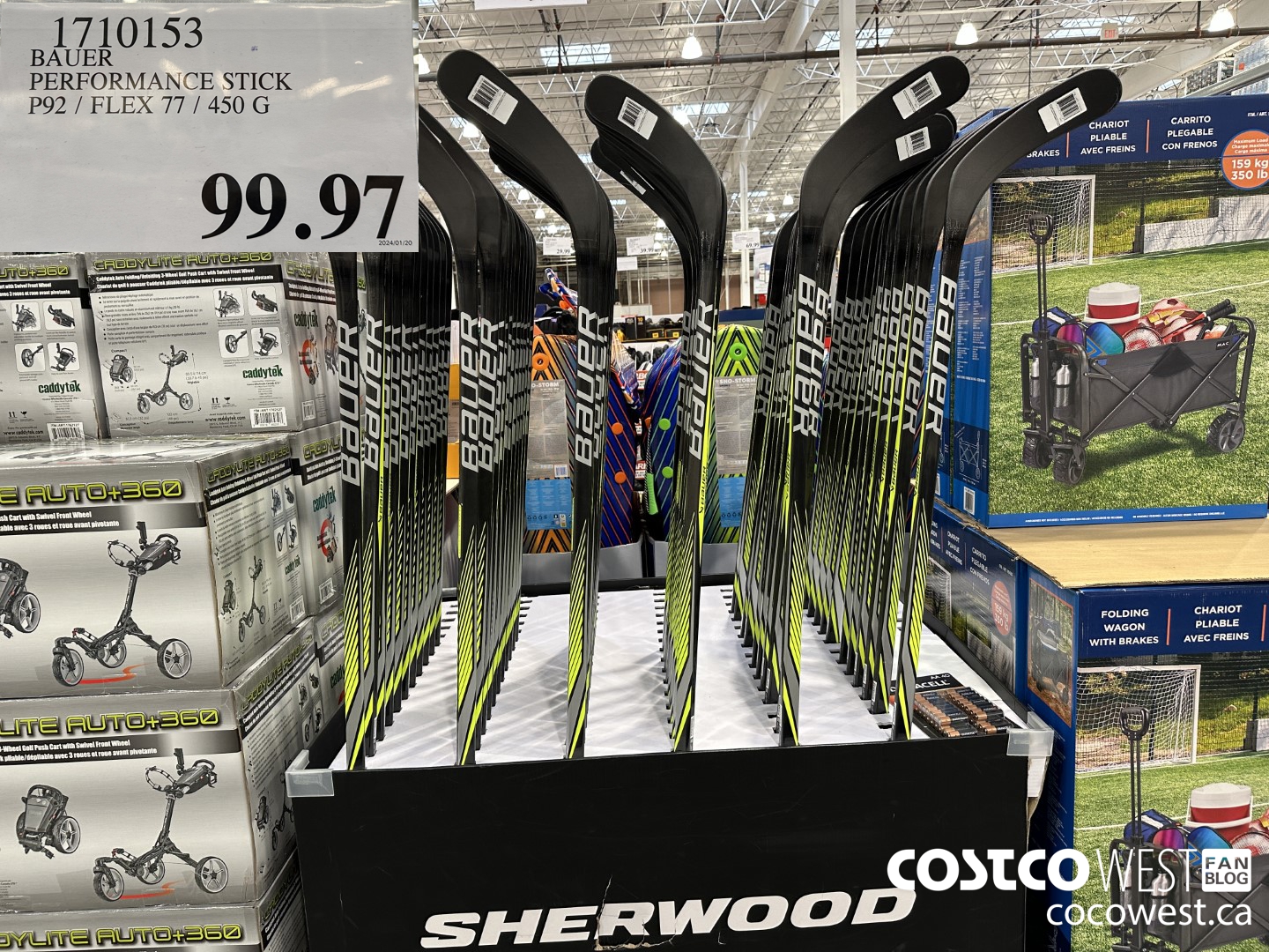 1710153 BAUER PERFORMANCE STICK P92 / FLEX 77 / 450G $99.97