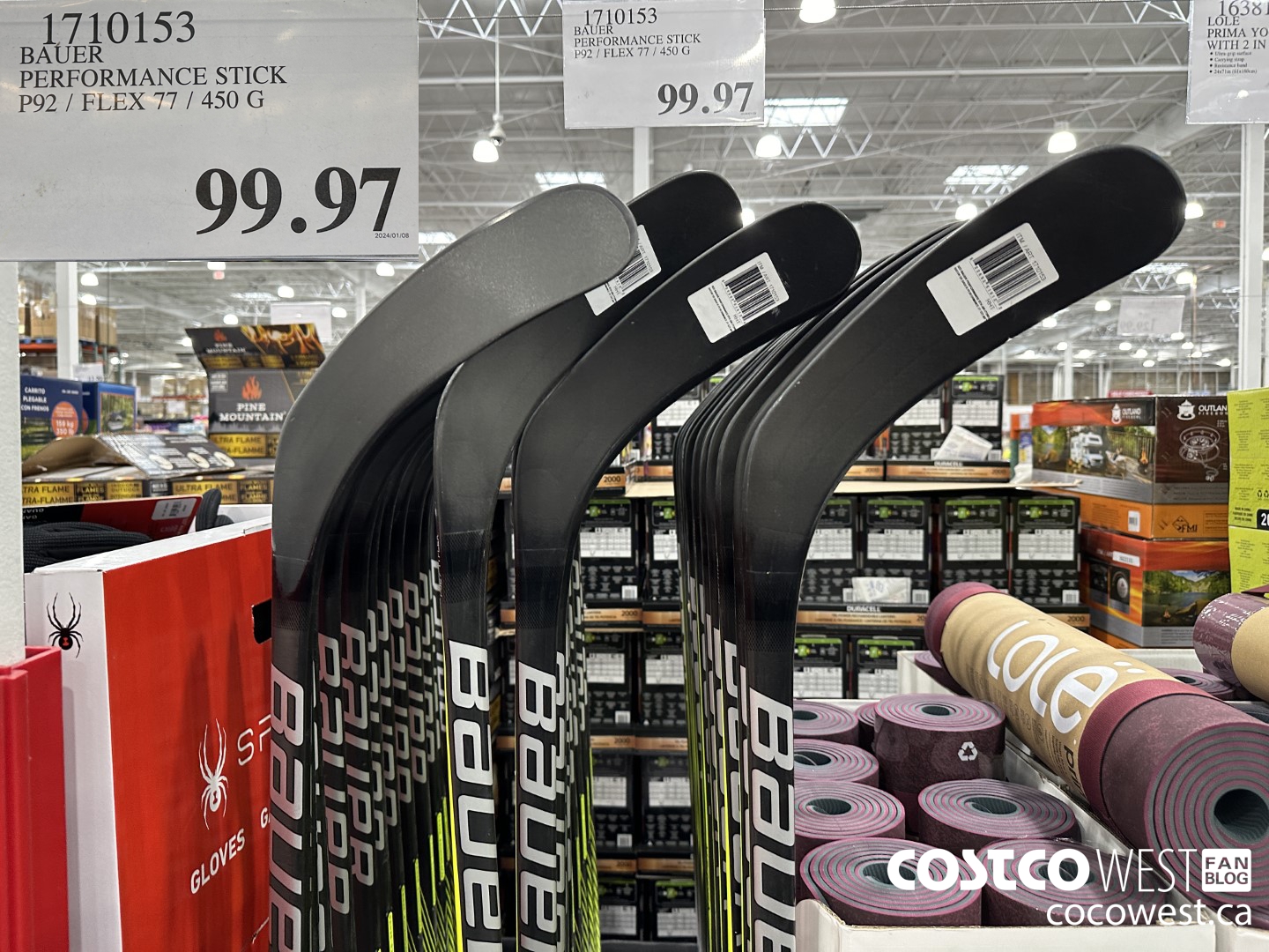 1710153 BAUER PERFORMANCE STICK P92 / FLEX 77 / 450G $99.97