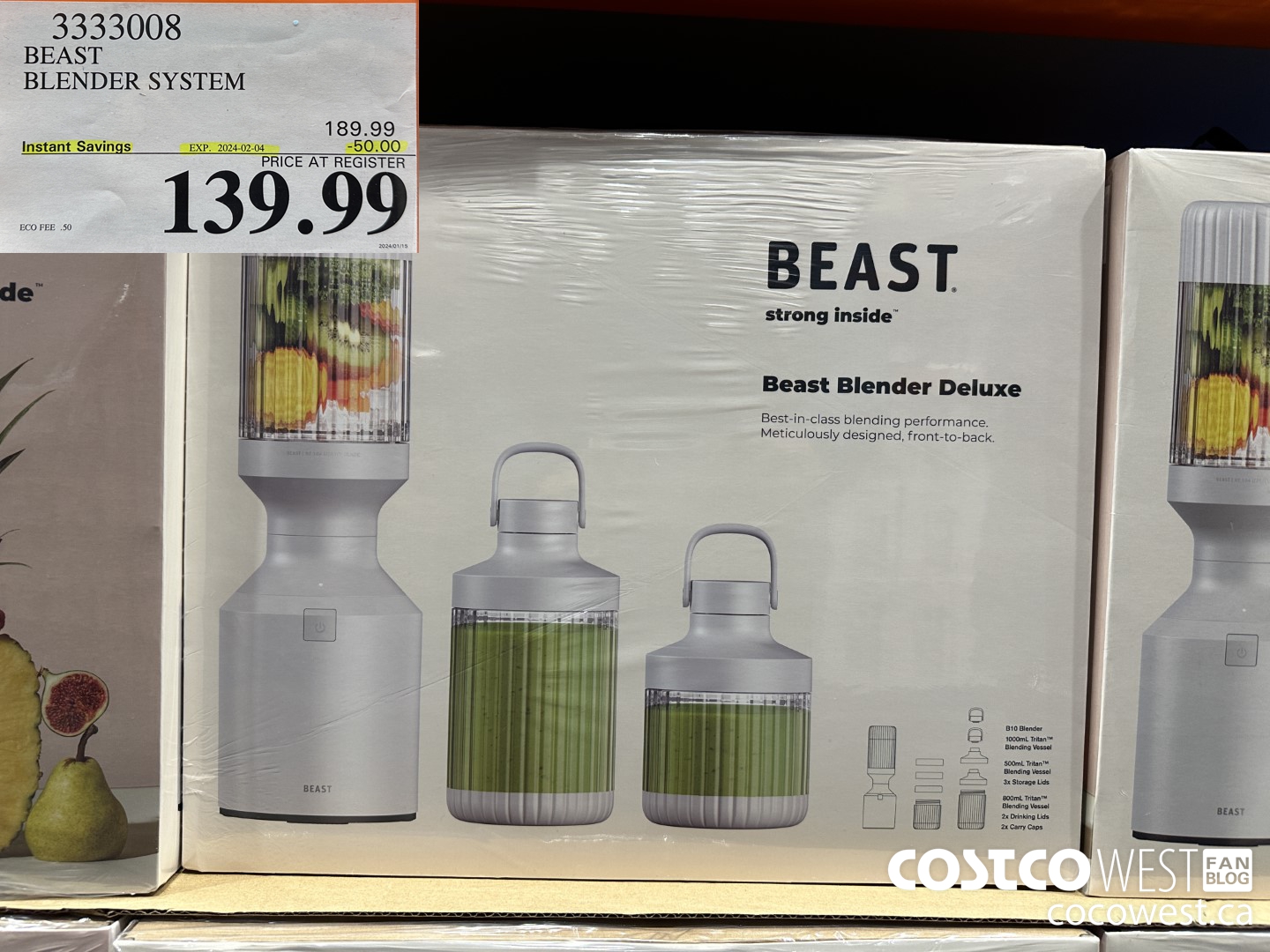 3333008 BEAST BLENDING SYSTEM ($50.00 INSTANT SAVINGS EXPIRES ON 2024-02-04) $139.99