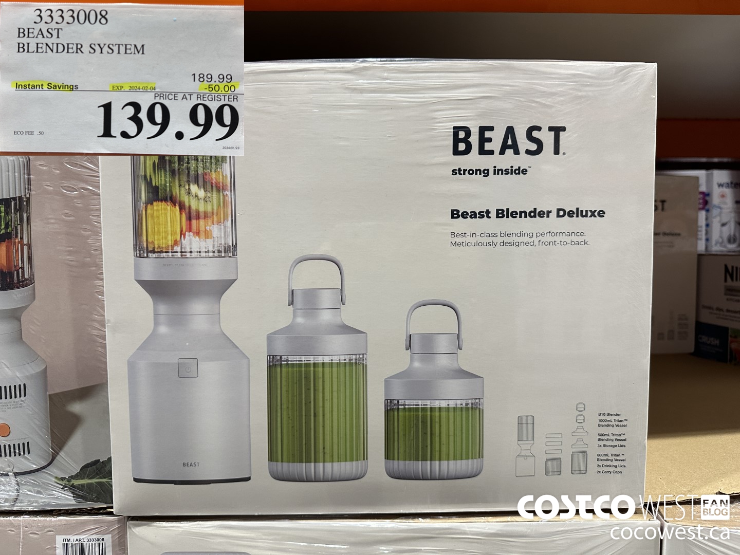 3333008 BEAST BLENDING SYSTEM ($50.00 INSTANT SAVINGS EXPIRES ON 2024-02-04) $139.99