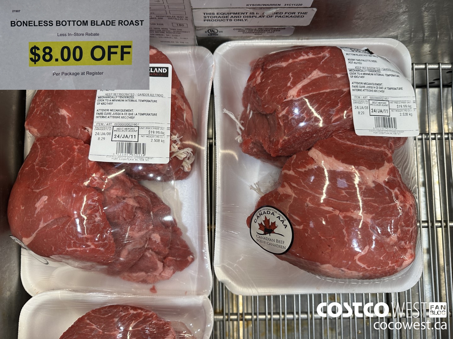 21907 BONELESS BOTTOM BLADE ROAST ($8.00 INSTANT SAVINGS)