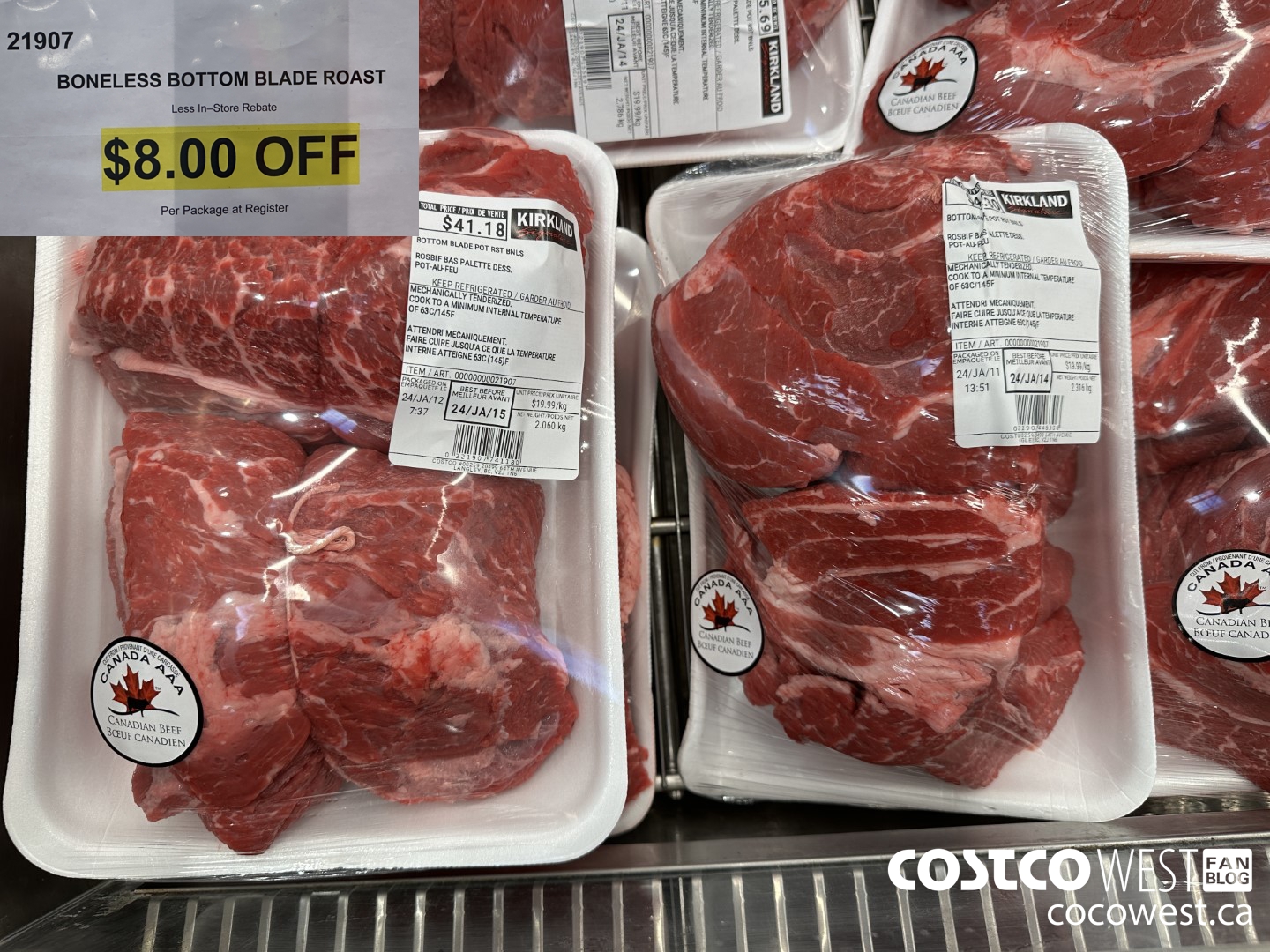 21907 BONELESS BOTTOM BLADE ROAST ($8.00 INSTANT SAVINGS)