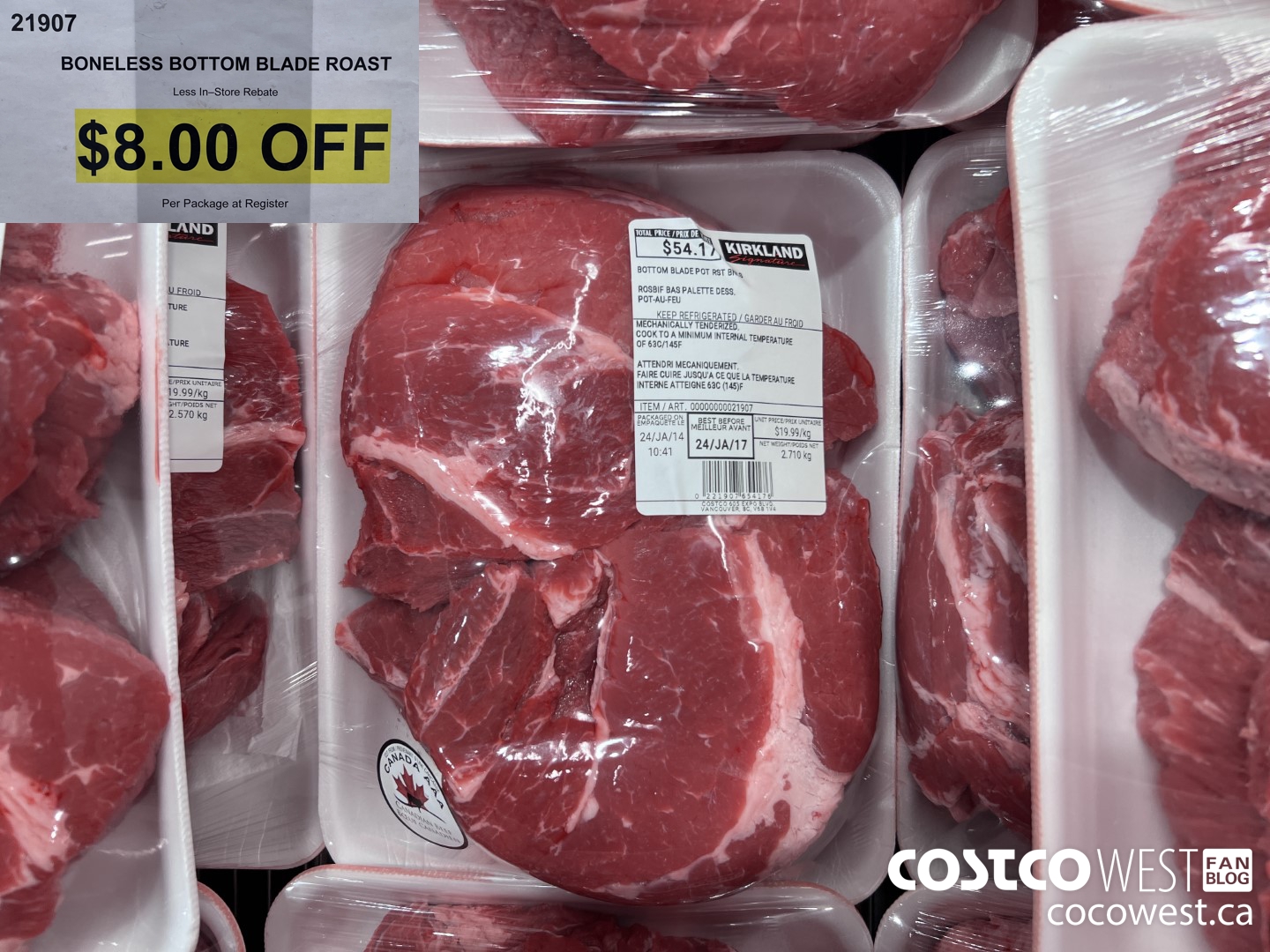 21907 BONELESS BOTTOM BLADE ROAST ($8.00 INSTANT SAVINGS)