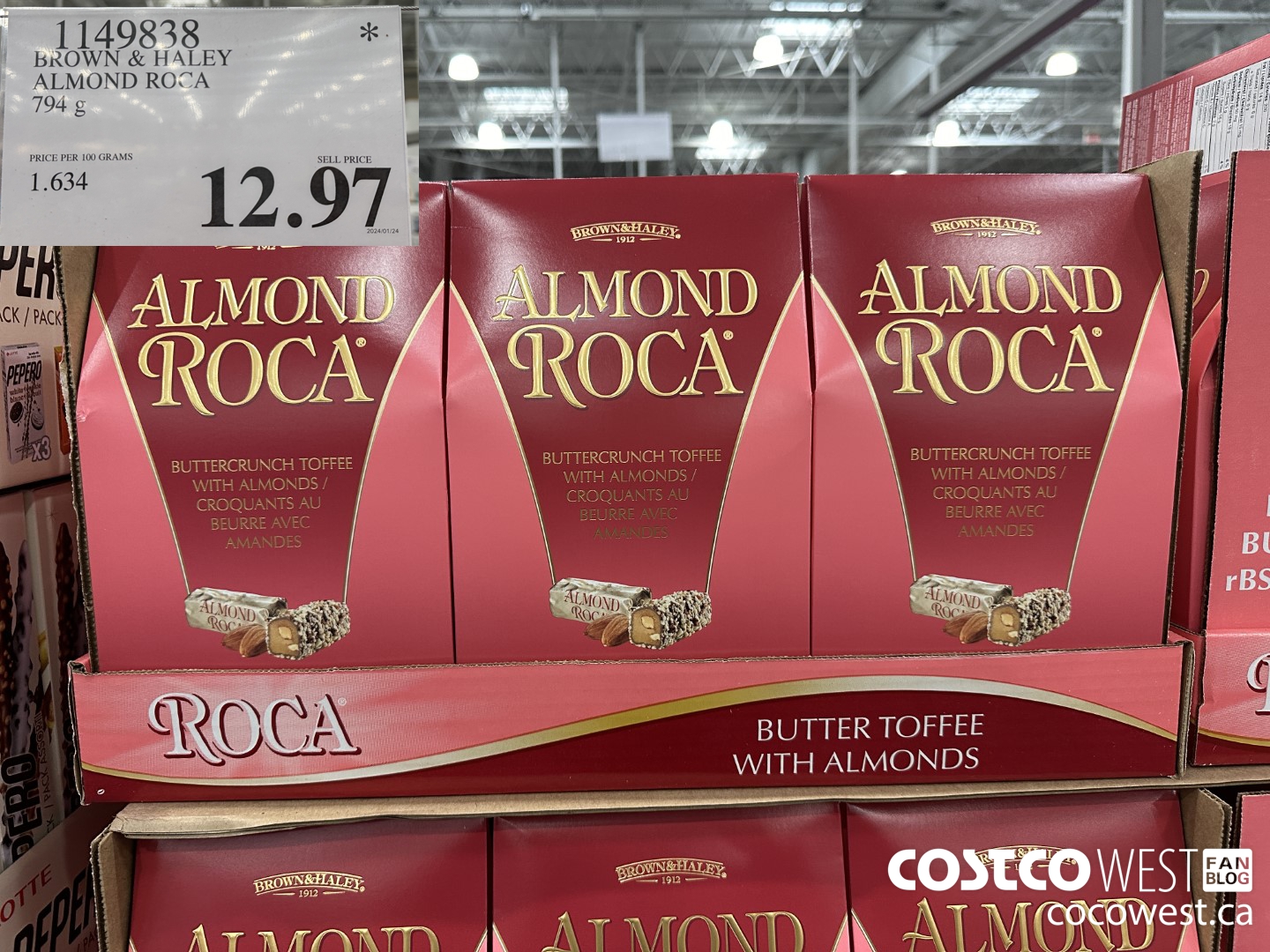 1149838 BROWN & HALEY ALMOND ROCA 794 G $12.97