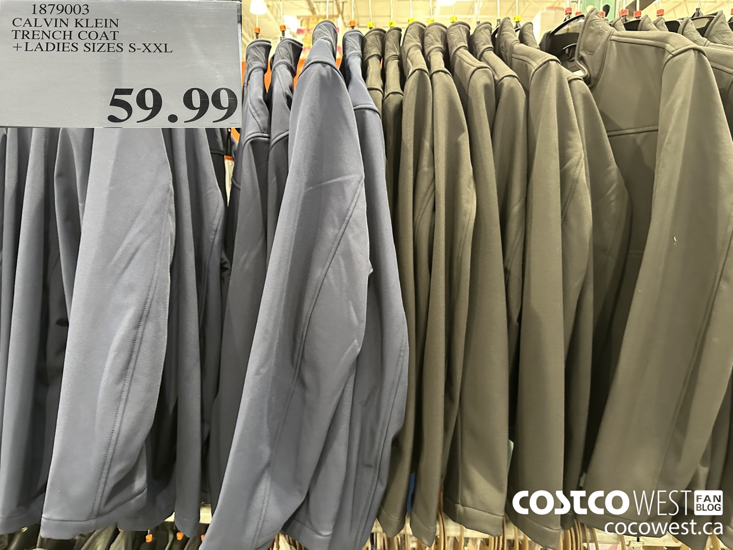 1879003 CALVIN KLEIN TRENCH COAT LADIES SIZES S-XXL $59.99