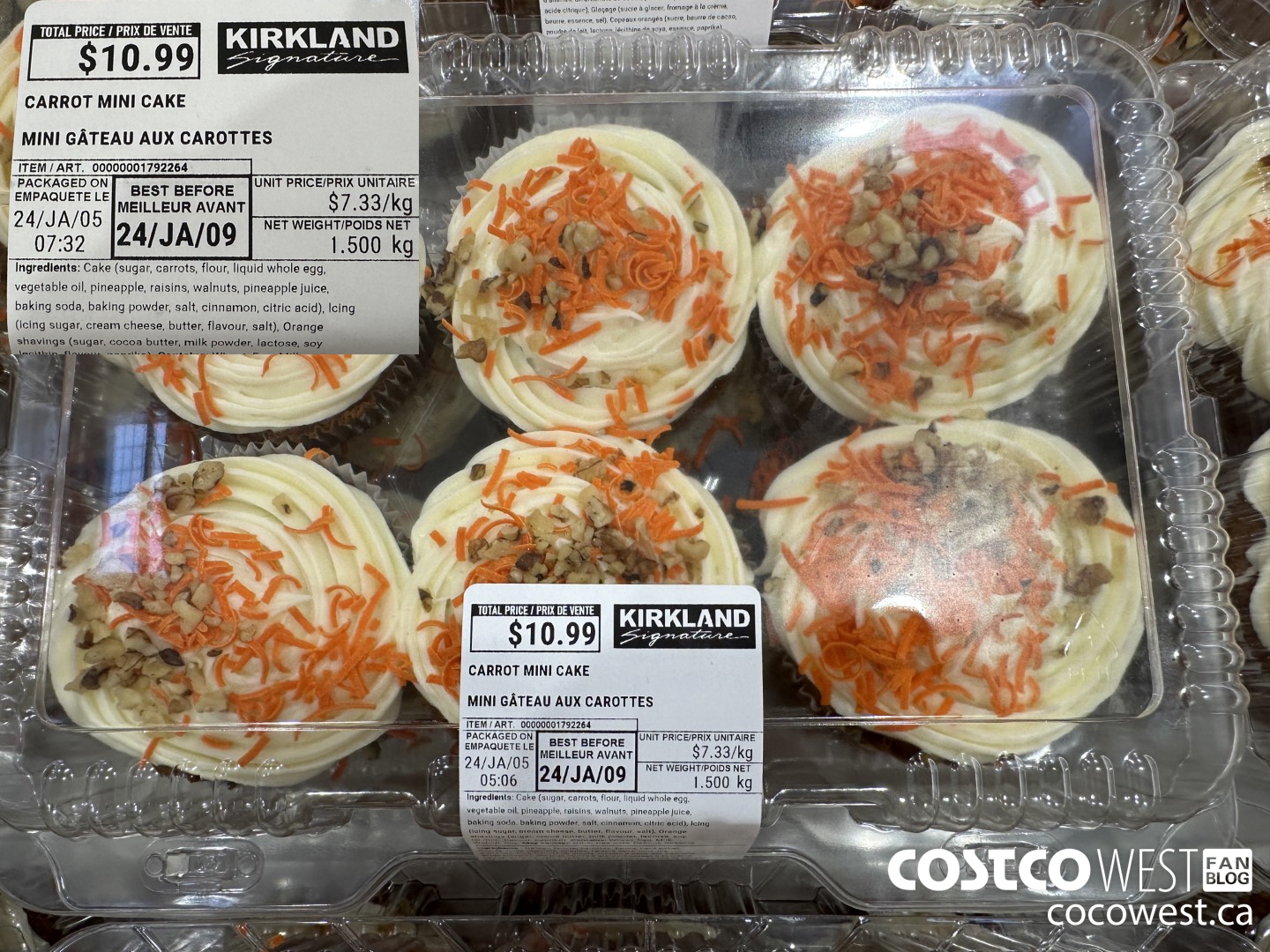1792264 CARROT MINI CAKE $10.99