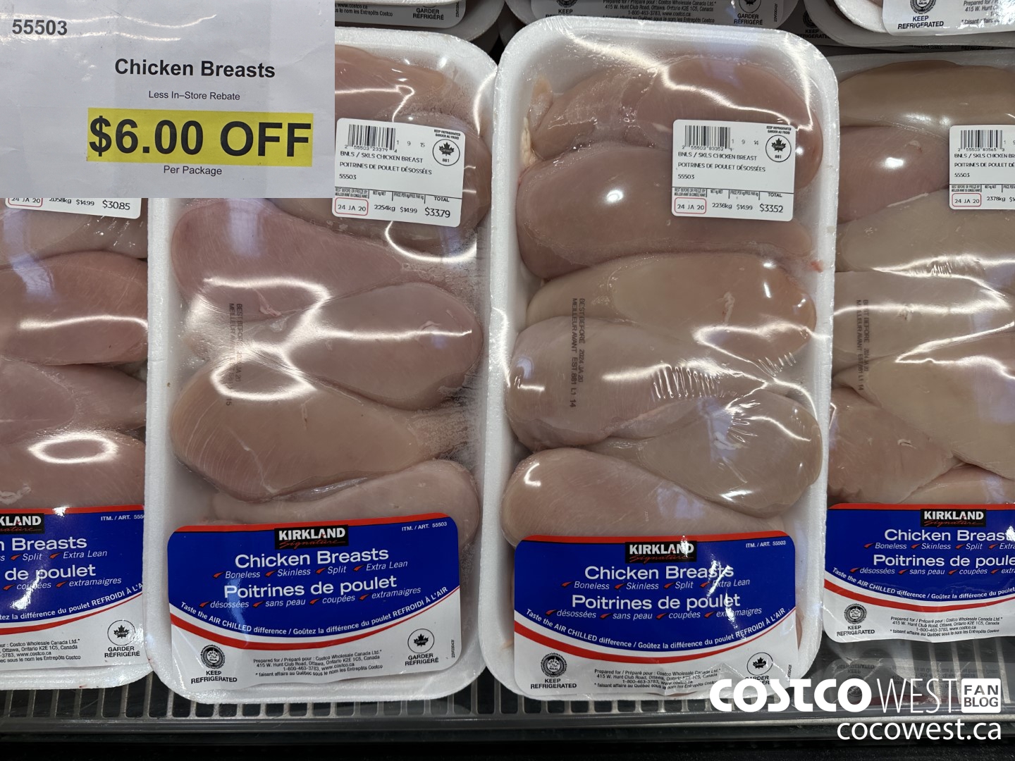 55503 CHICKEN BREASTS ($6.00 INSTANT SAVINGS)