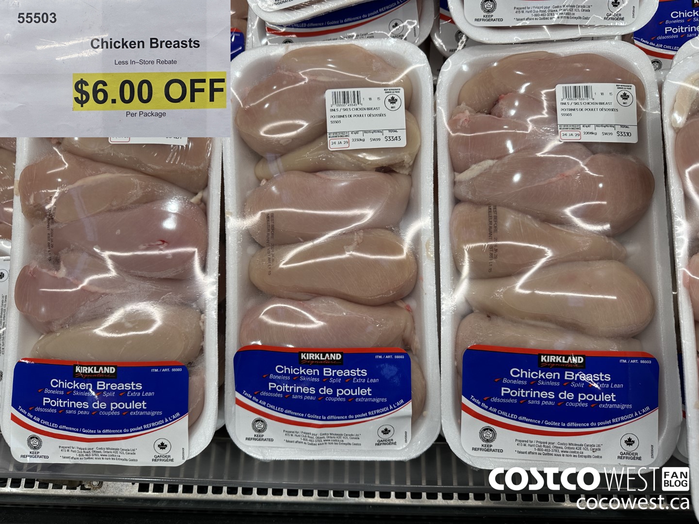 55503 CHICKEN BREASTS  ($6.00 INSTANT SAVINGS)