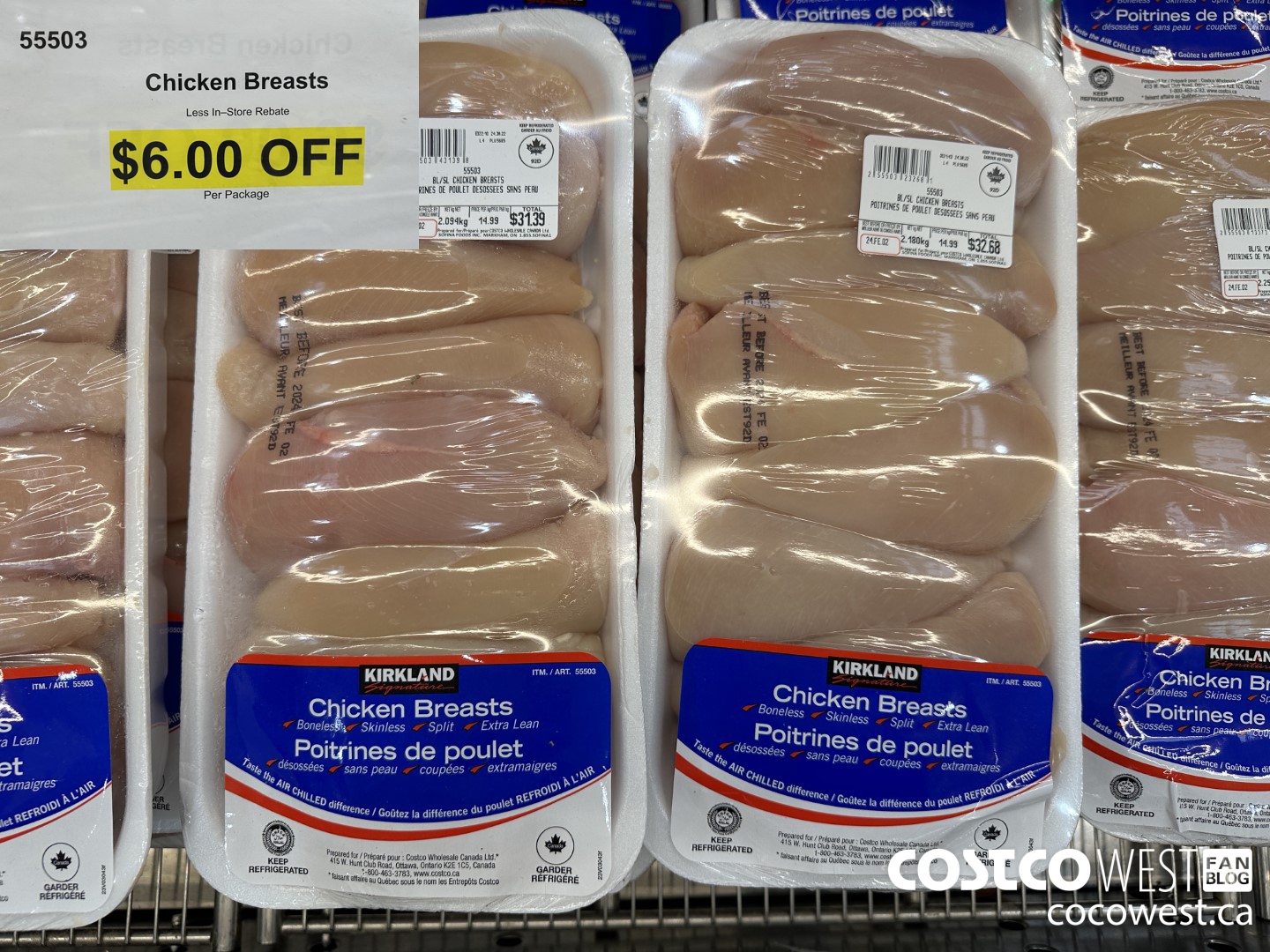 55503 CHICKEN BREASTS  ($6.00 INSTANT SAVINGS)