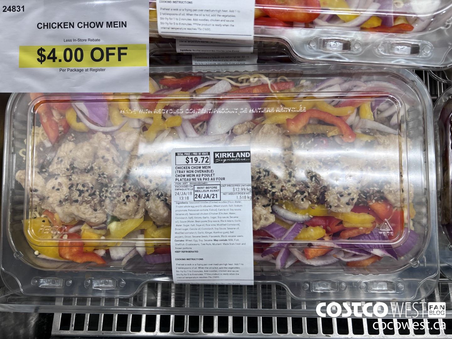 24831 CHICKEN CHOW MEIN ($4.00 INSTANT SAVINGS)