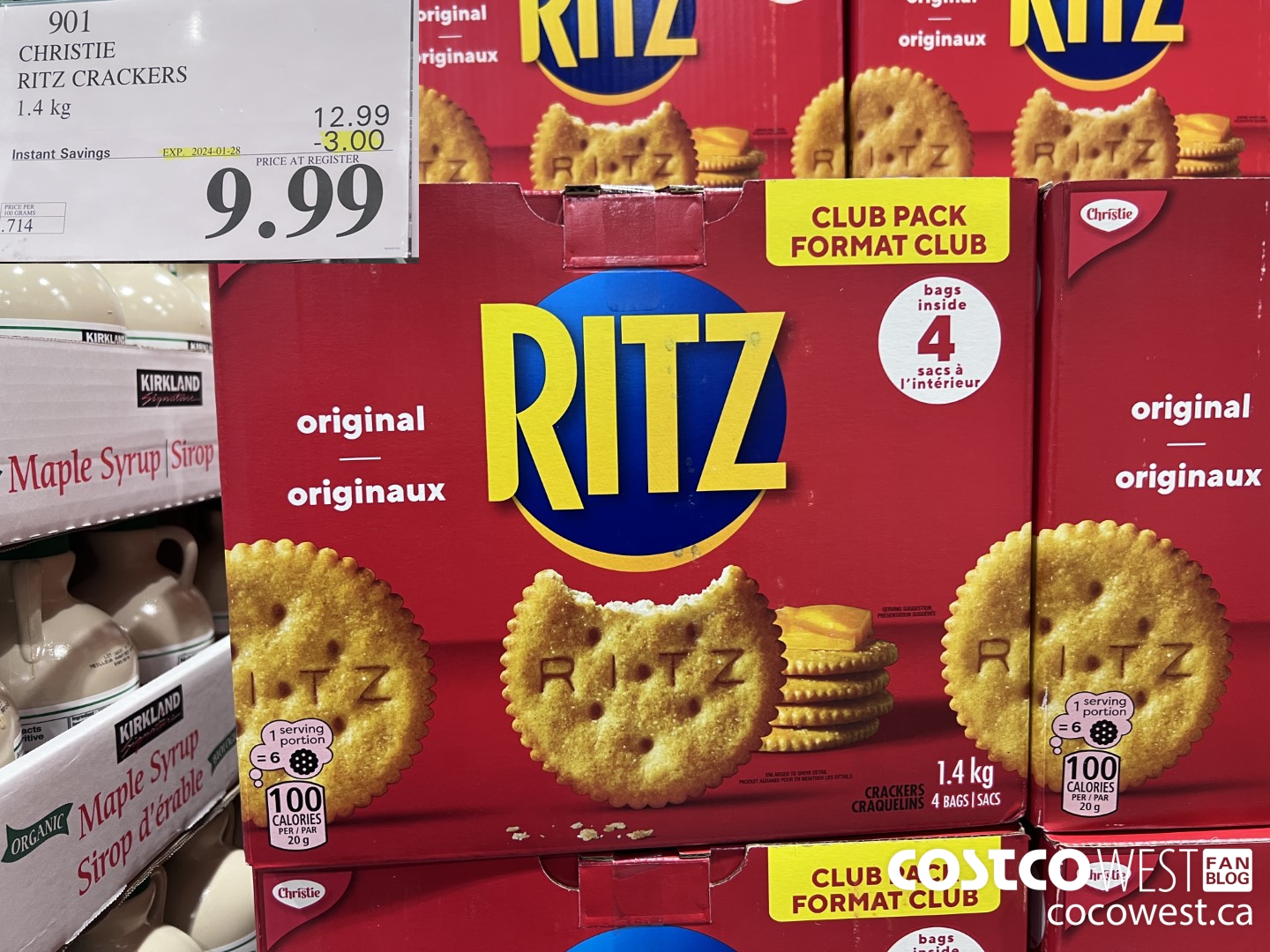 901 CHRISTIE RITZ CRACKERS 1.4 kg ($3.00 INSTANT SAVINGS EXPIRES ON 2024-01-28) $9.99