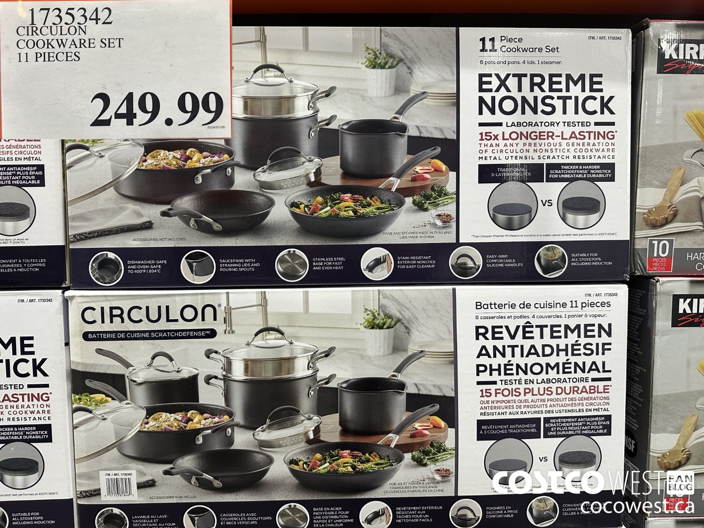 1735342 CIRCULON A1 SCRATCH DEFENCE 11-PIECE COOKWARE SET $249.99