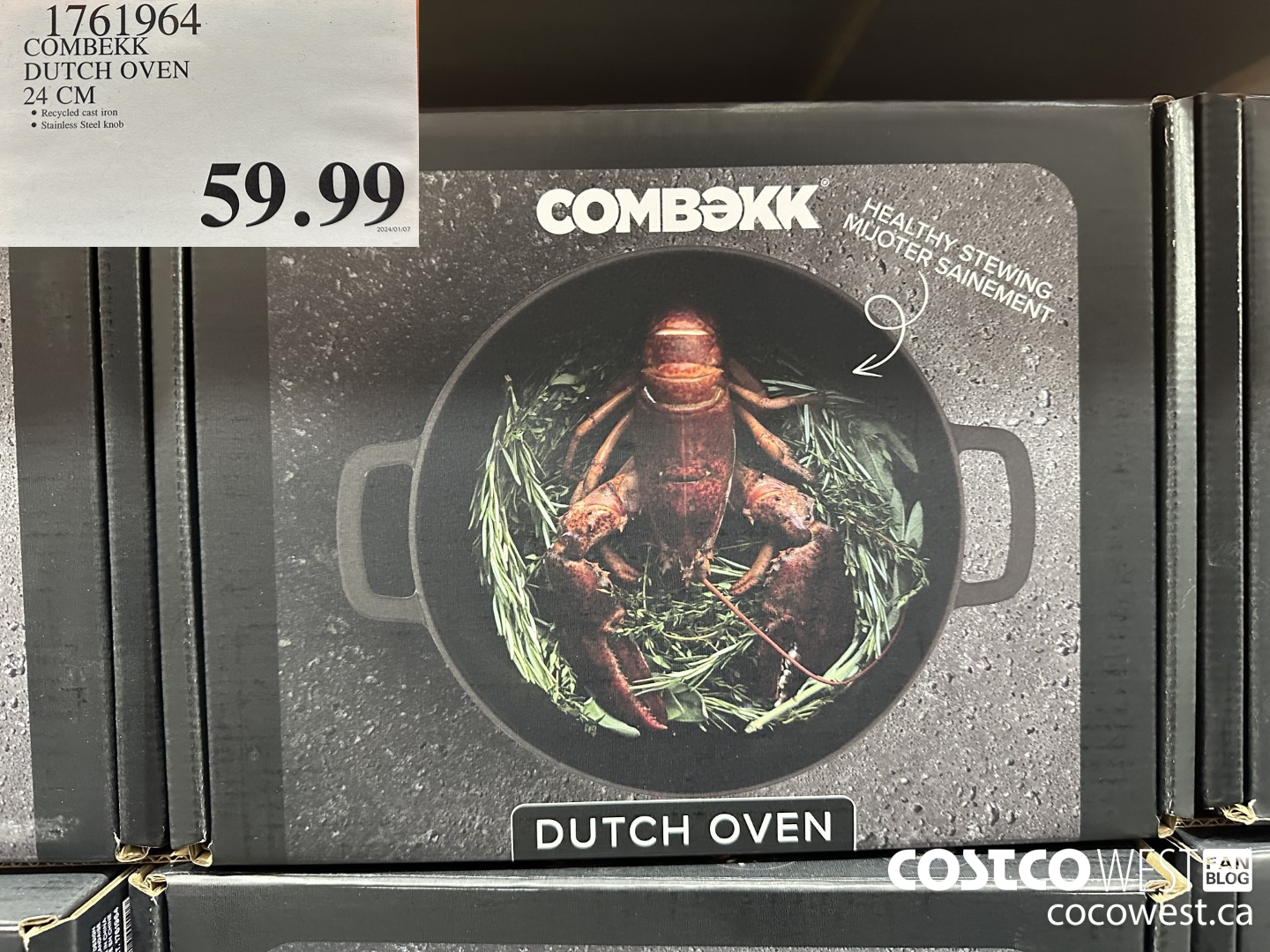 1761964 COMBEKK DUTCH OVEN 24 CM $59.99