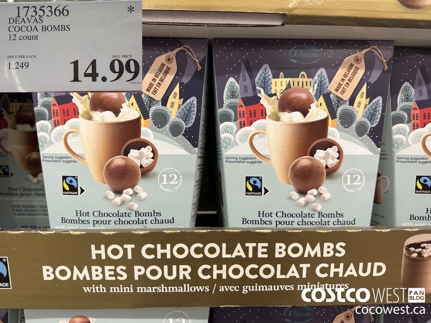 1735366 DEAVAS COCOA BOMBS 12 COUNT $14.99