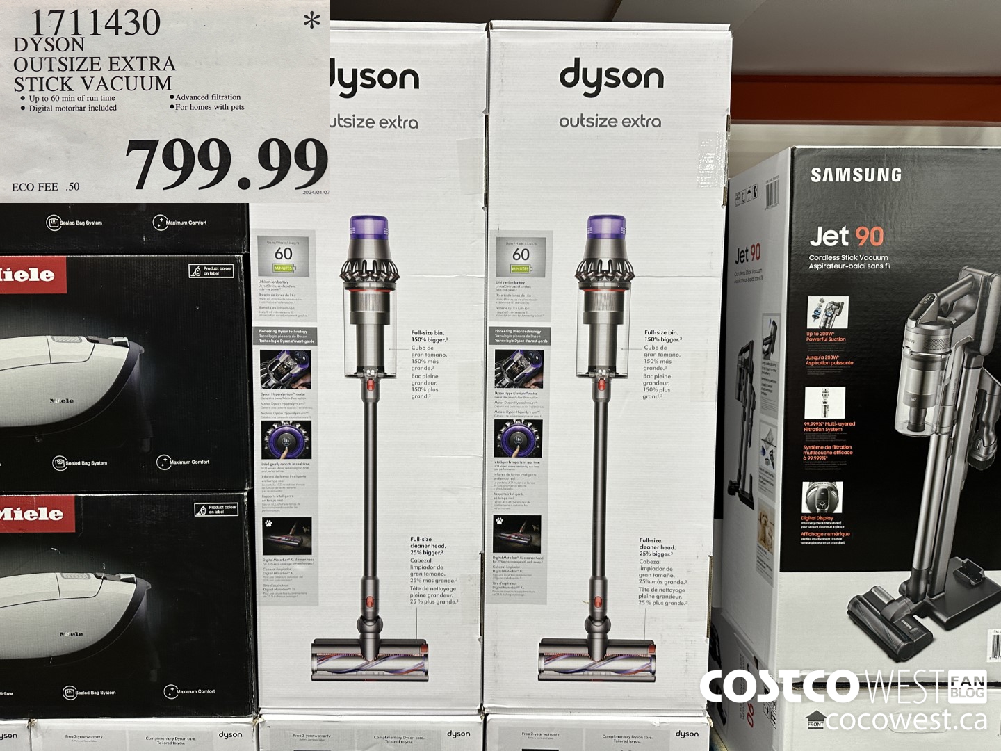 1711430 DYSON OUTSIZE EXTRA CORDLESS STICK VACUUM $799.99