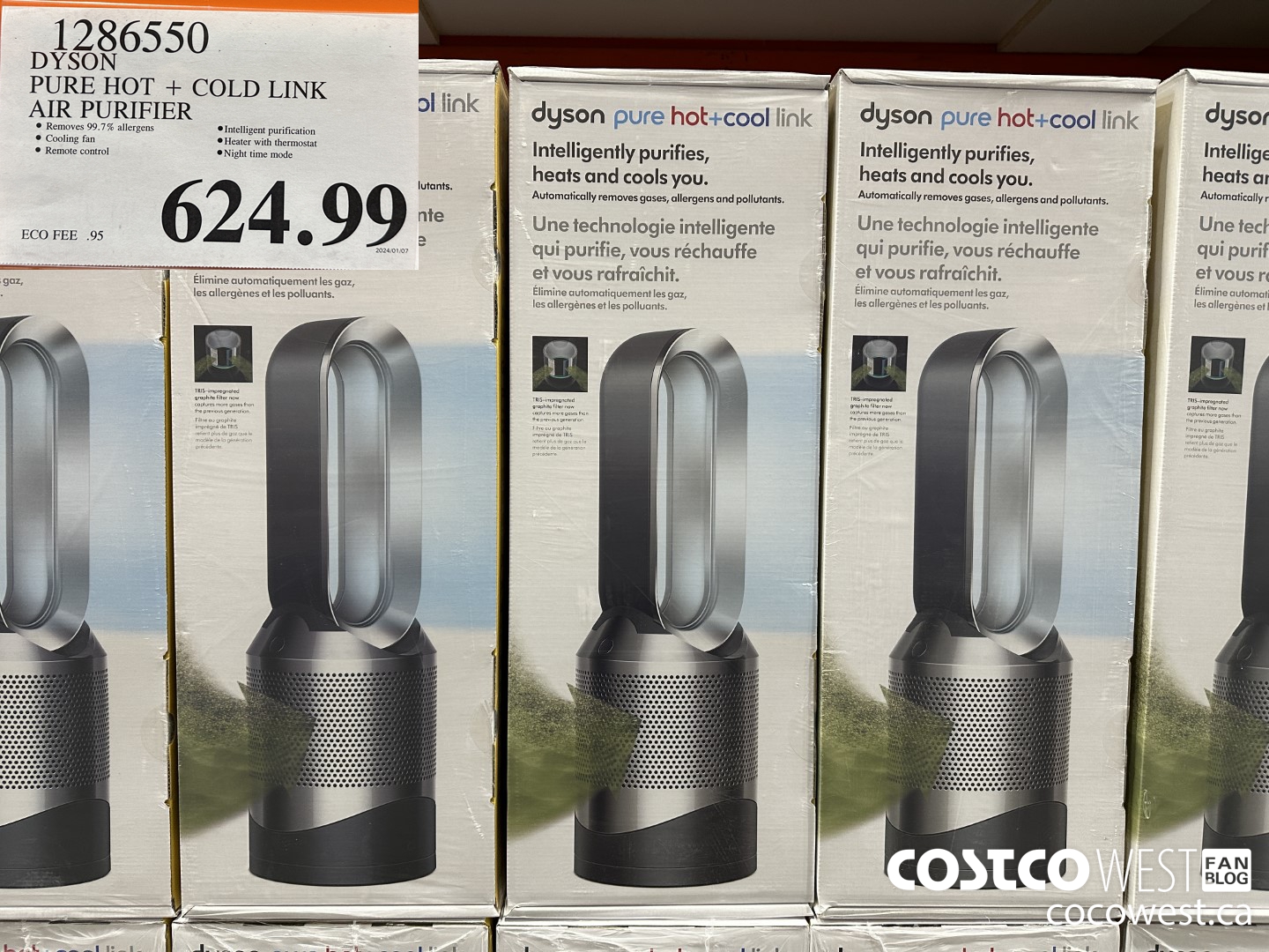 1286550 DYSON PURE HOT + COLD LINK AIR PURIFIER $624.99