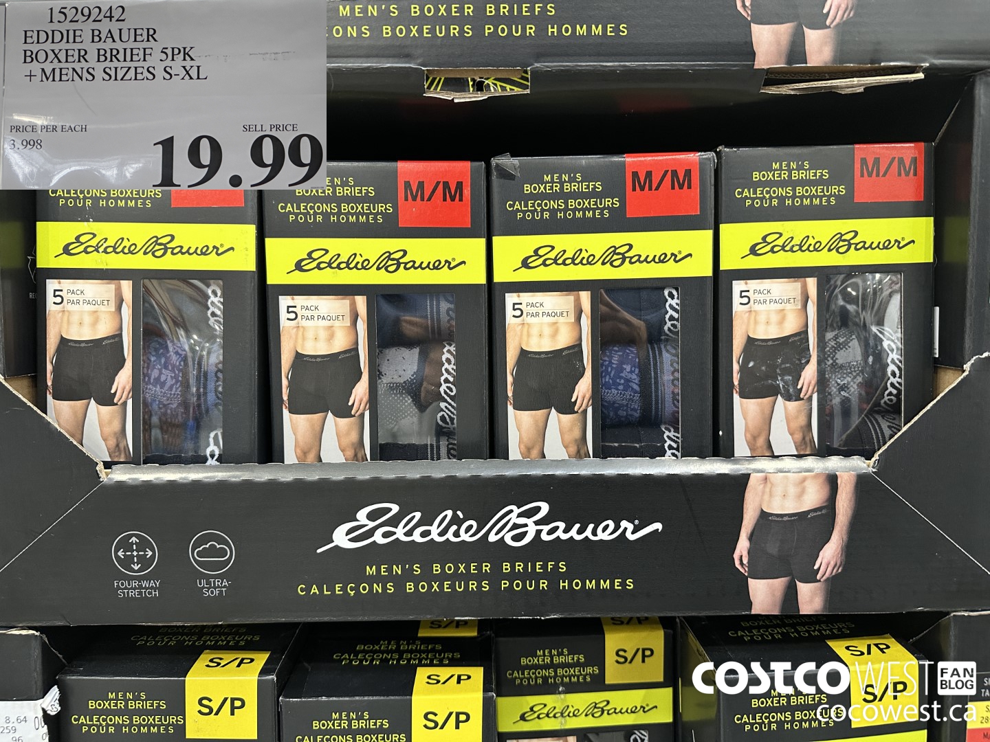 1529242 EDDIE BAUER BOXER 5PK MENS SIZES S-XL $19.99