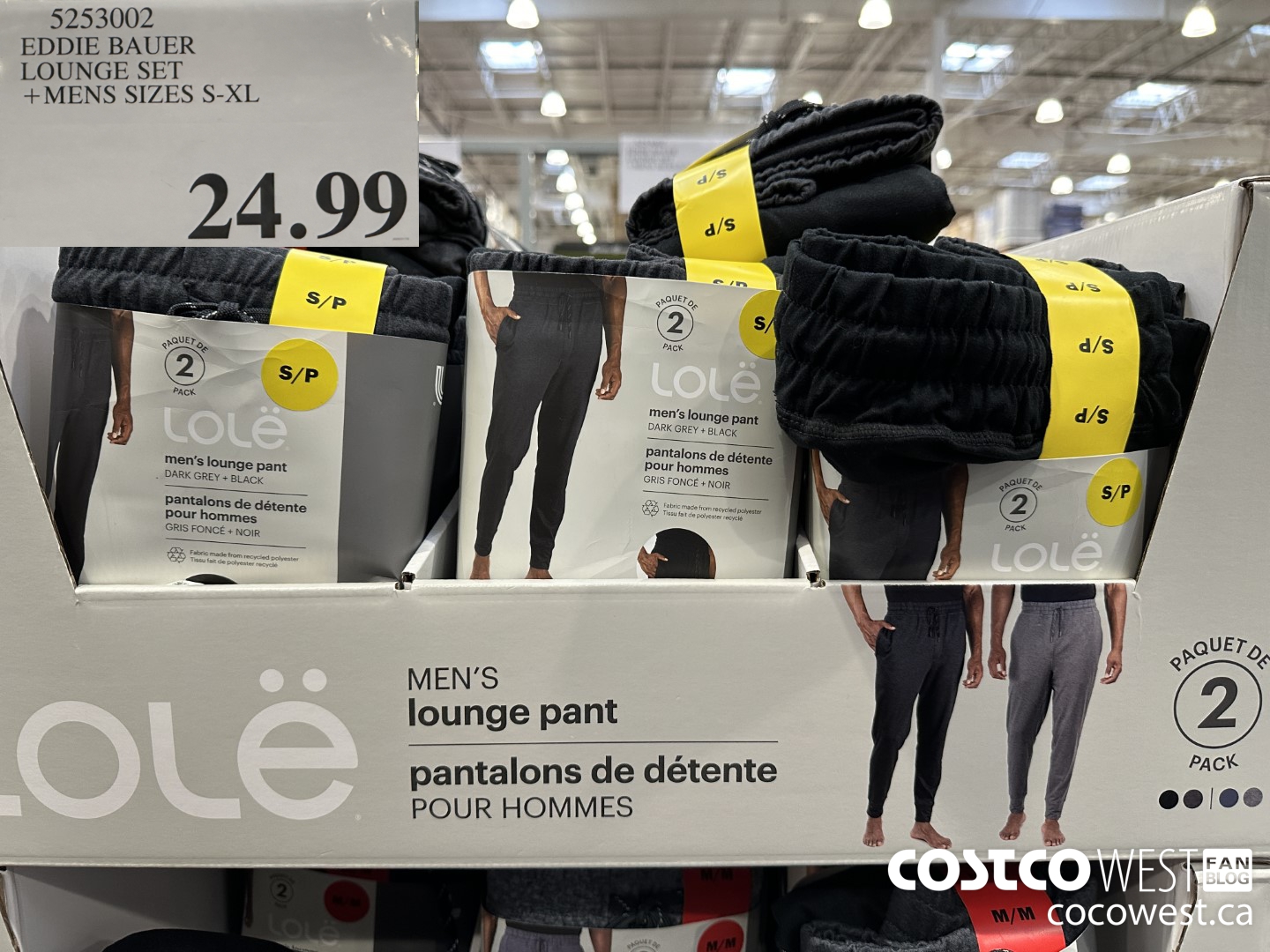 5253002 EDDIE BAUER LOUNGE SET MENS SIZES S-XL $24.99