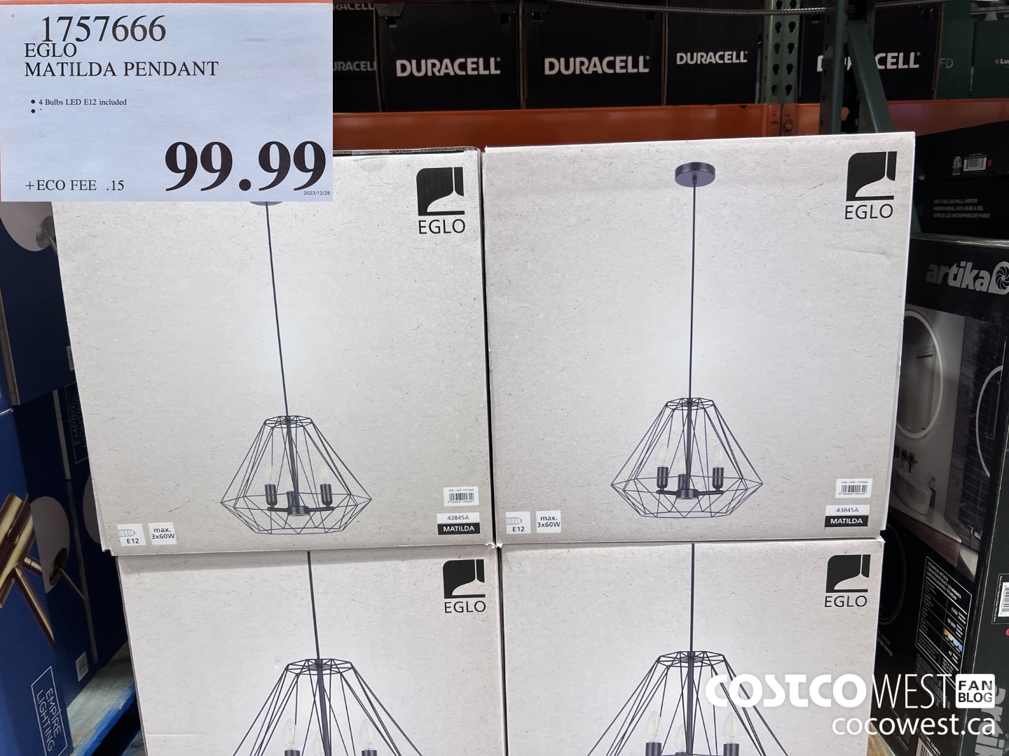 1757666 EGLO MATILDA PENDANT $99.99