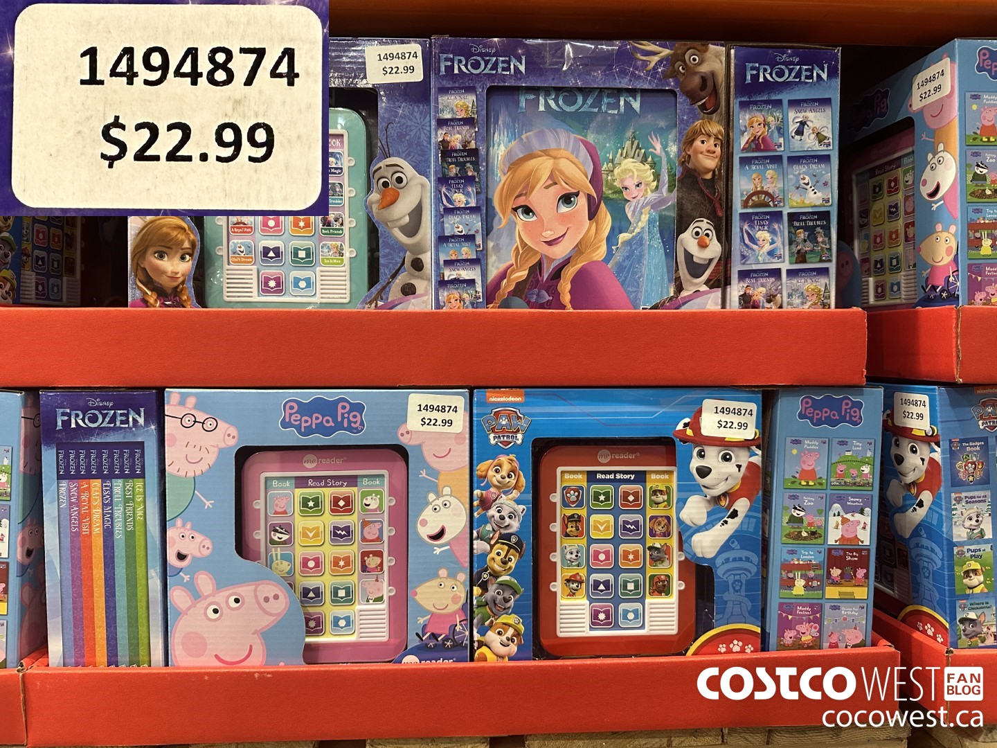 1494874 ELECTRONIC READER AND 8 BOOK LIBRARY $22.99