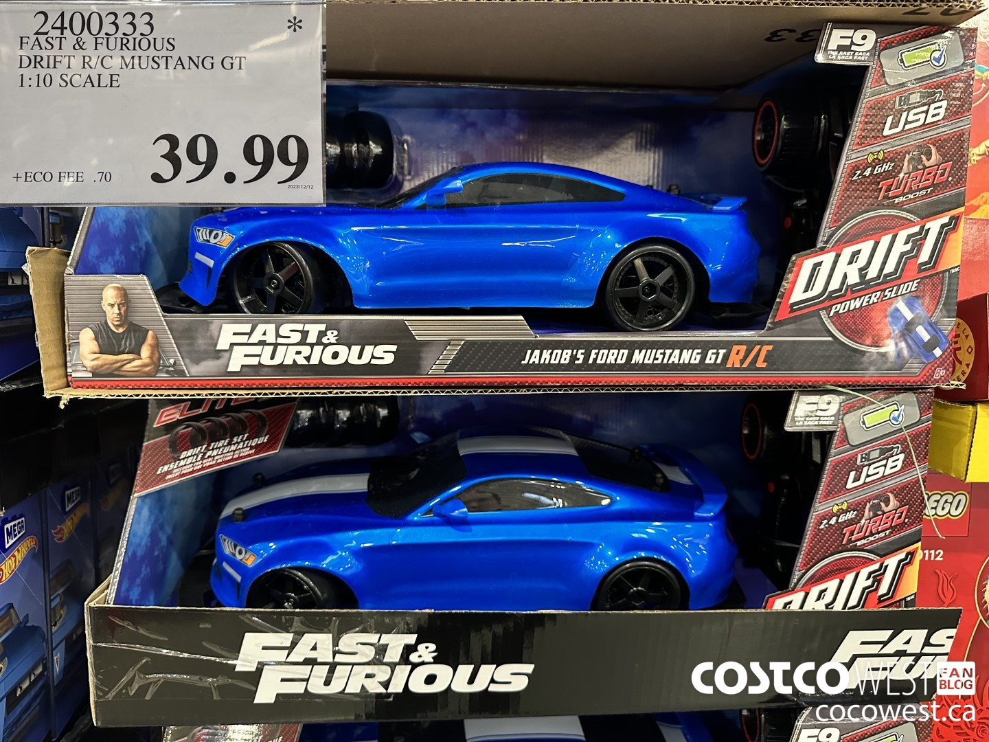 2400333 FAST & FURIOUS DRIFT R/C MUSTANG GT 1:10 SCALE $39.99