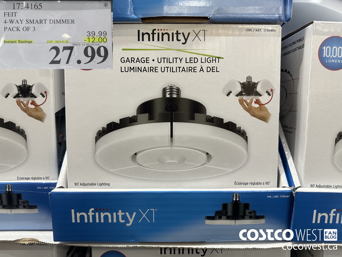 1734165 FEIT SMART DIMMER 3PK ($12.00 INSTANT SAVINGS EXPIRES ON 2024-01-26) $27.99
