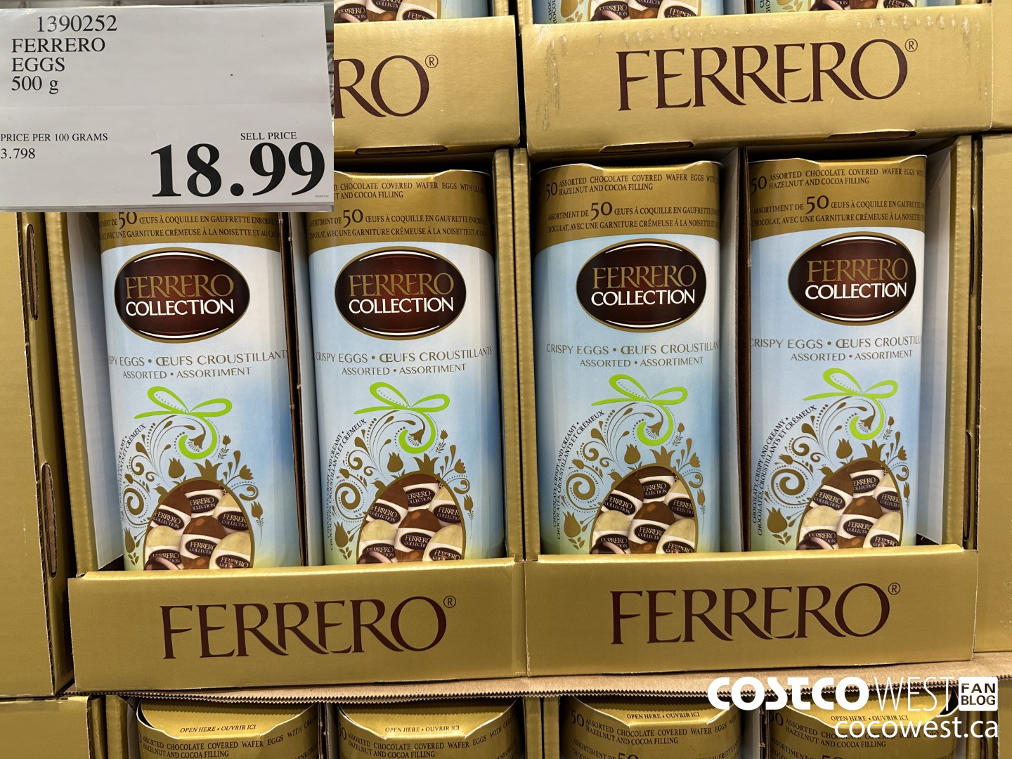 1390252 FERRERO EGGS 500 g $18.99