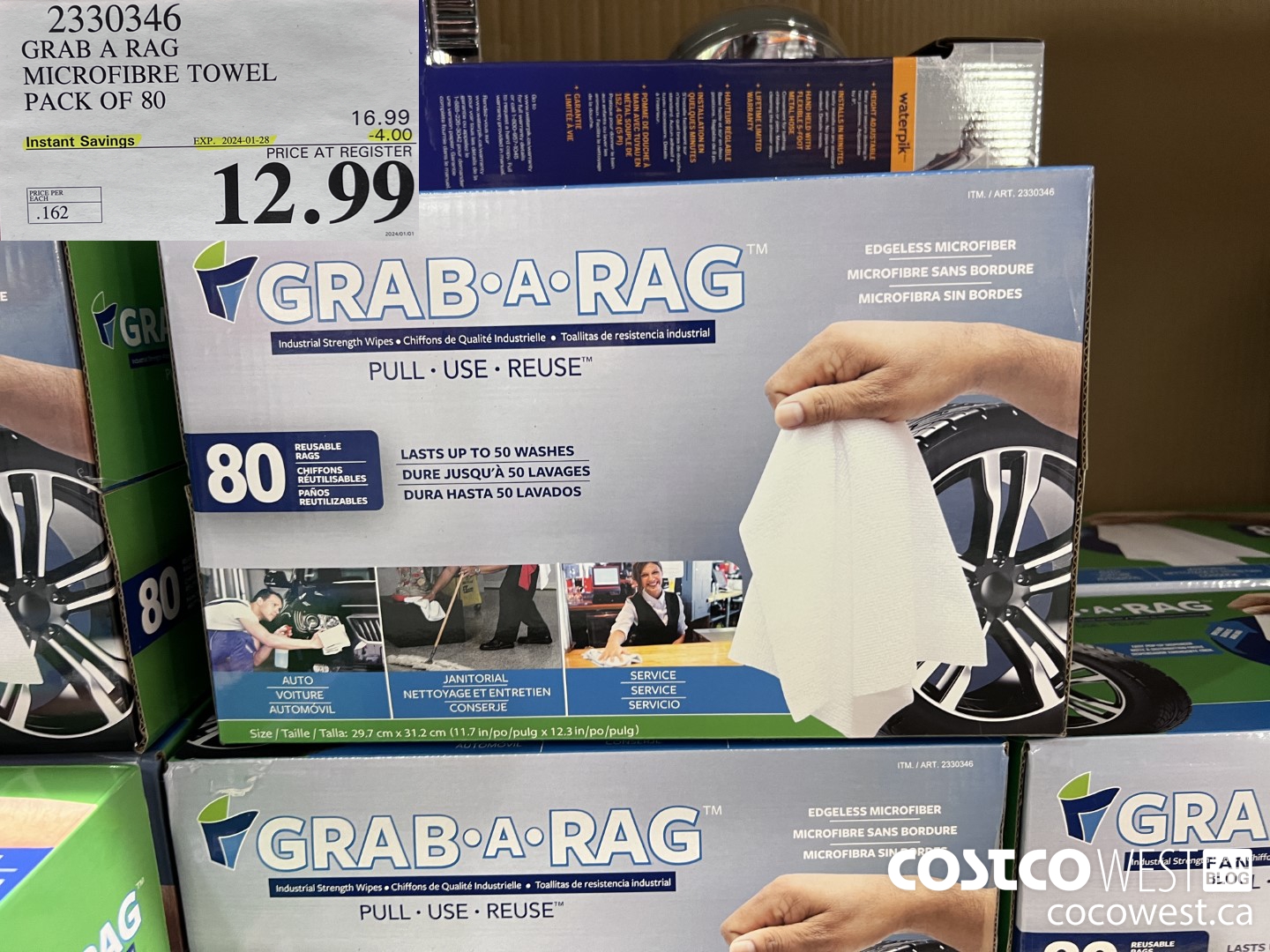 2330346 GRAB A RAG MICROFIGRE TOWEL PACK OF 80 ($4.00 INSTANT SAVINGS EXPIRES ON 2024-01-28) $12.99