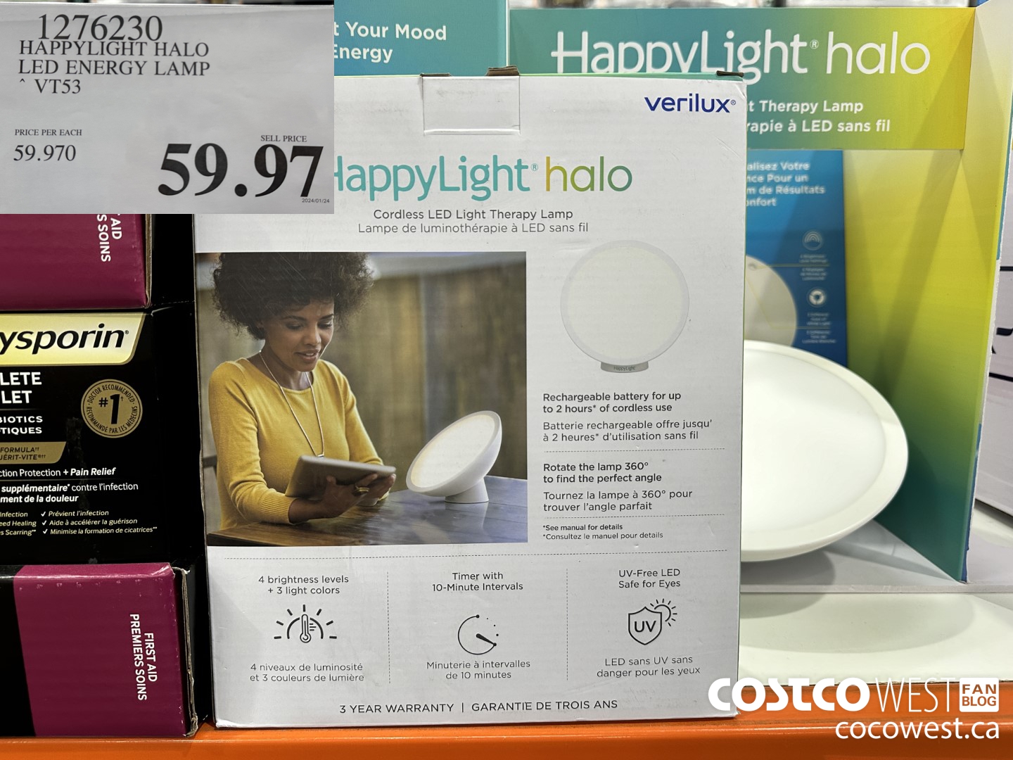 1276230 HAPPYLIGHT HALO LED ENERGY LAMP VT53 $59.97