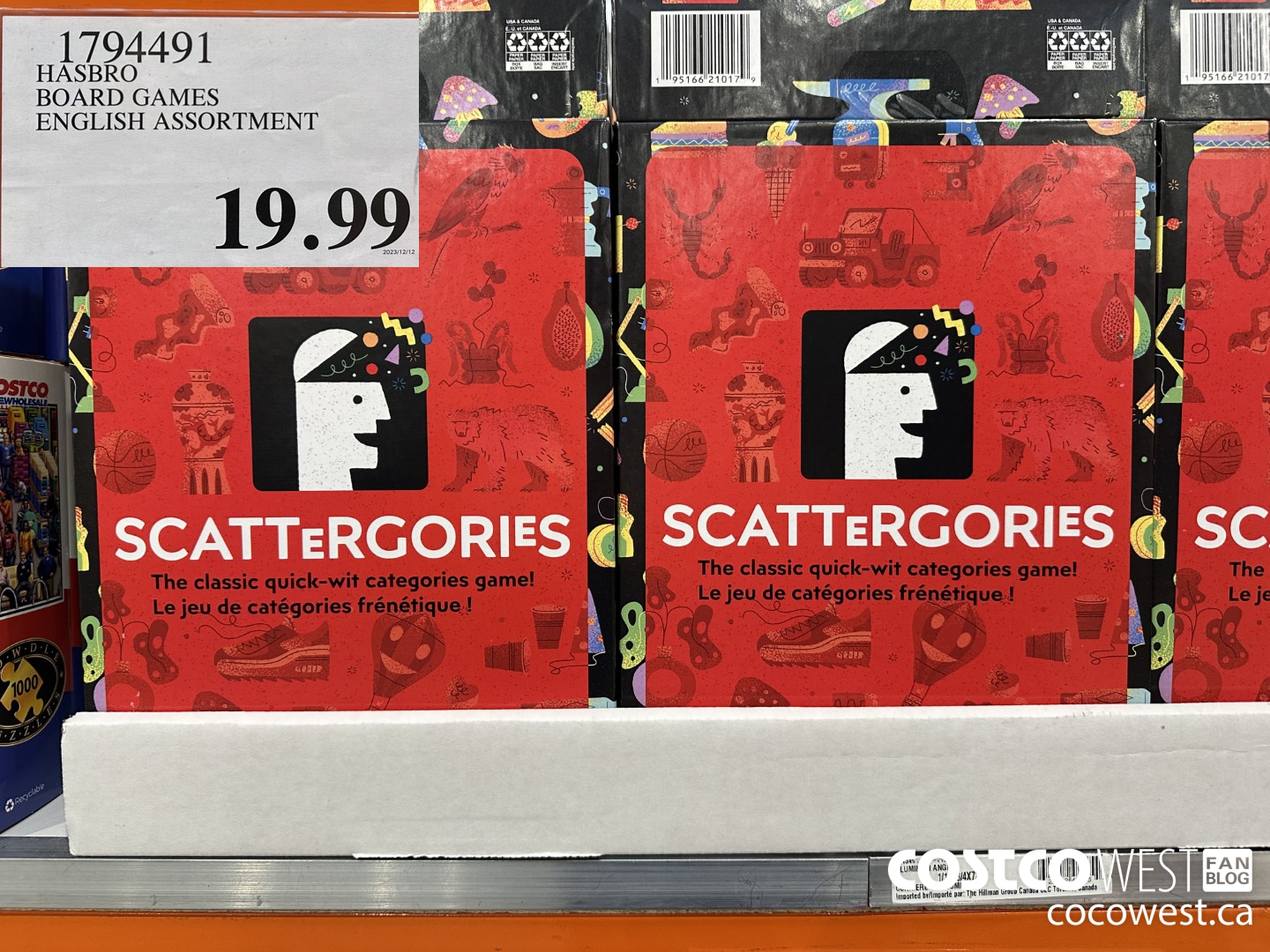 1794491 HASBRO BOARD GAMES ENGLISH ASSORTMENT $19.99