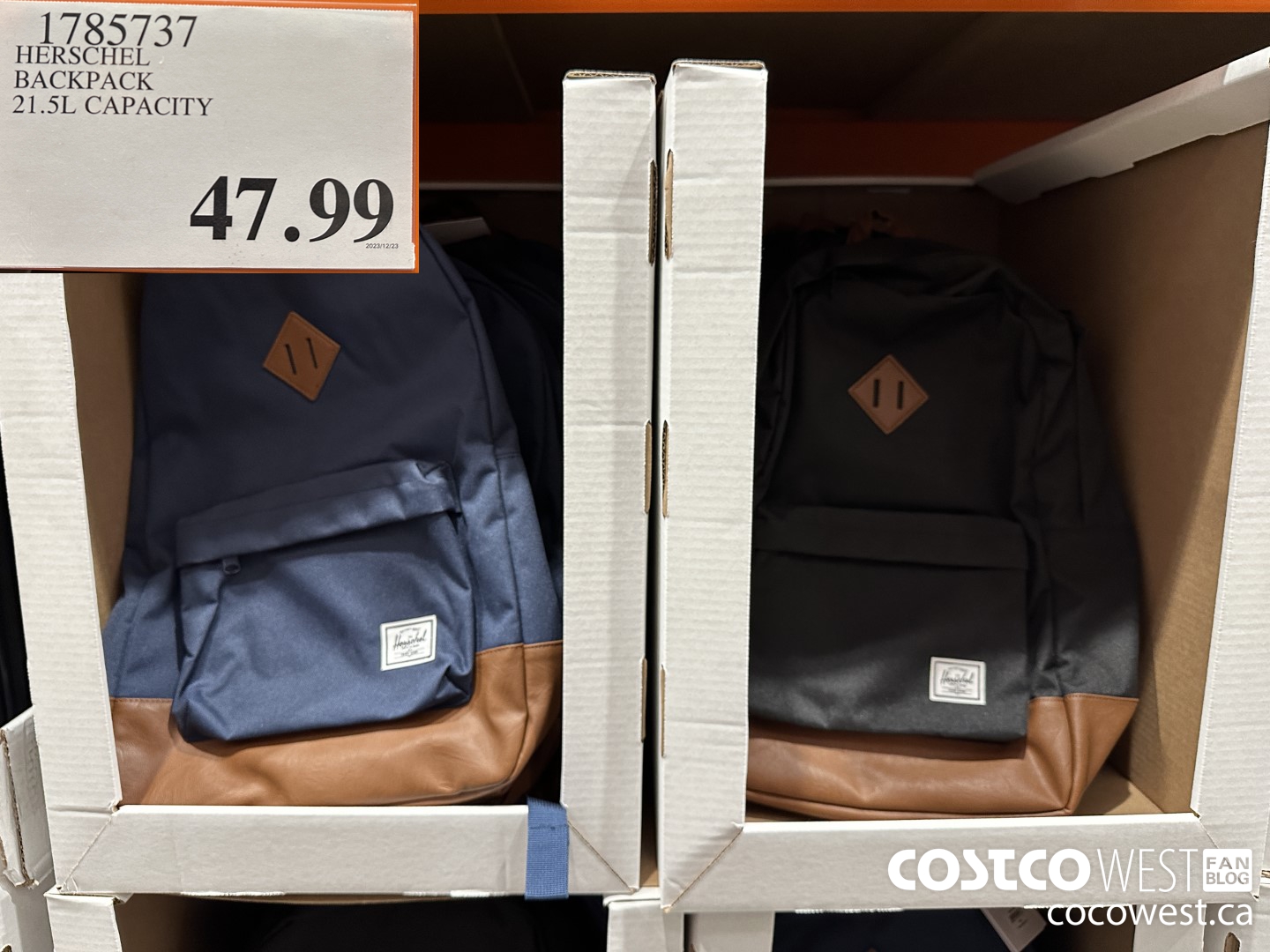 Costco 2025 herschel backpack