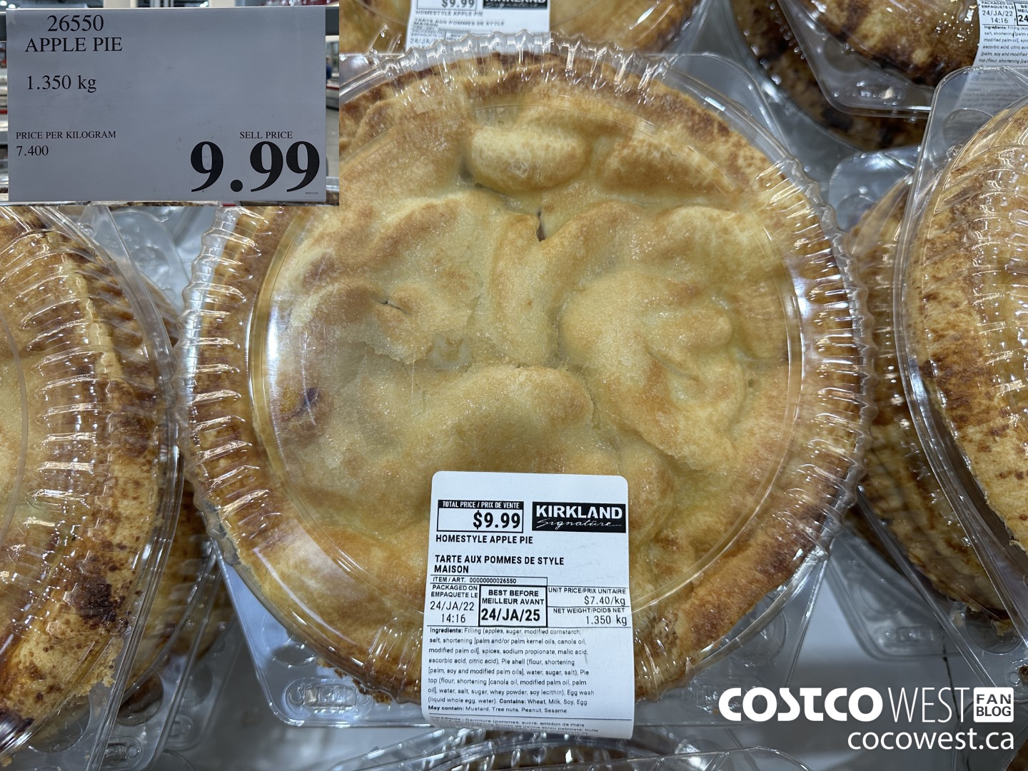 26550 HOMESTYLE APPLE PIE 1.350 KG $9.99