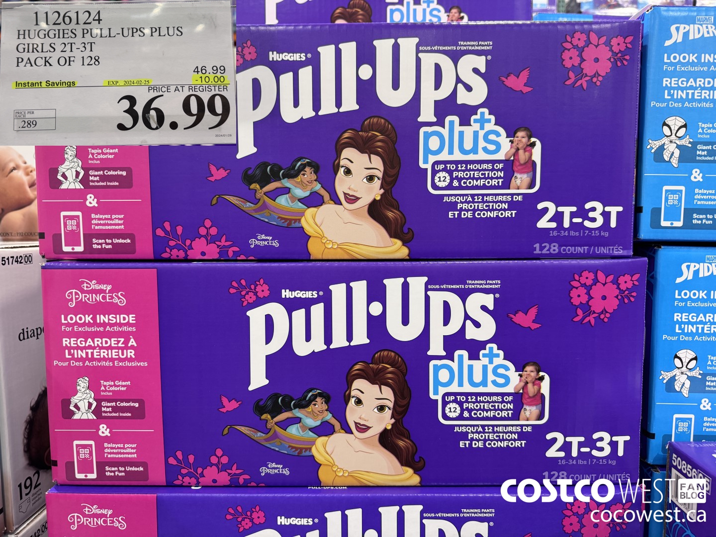 1126124 HUGGIES PULL-UPS BOYS AND GIRLS PULL-UPS TRAINING PANTS 2T-3T ($10.00 INSTANT SAVINGS EXPIRES ON 2024-02-25) $36.99