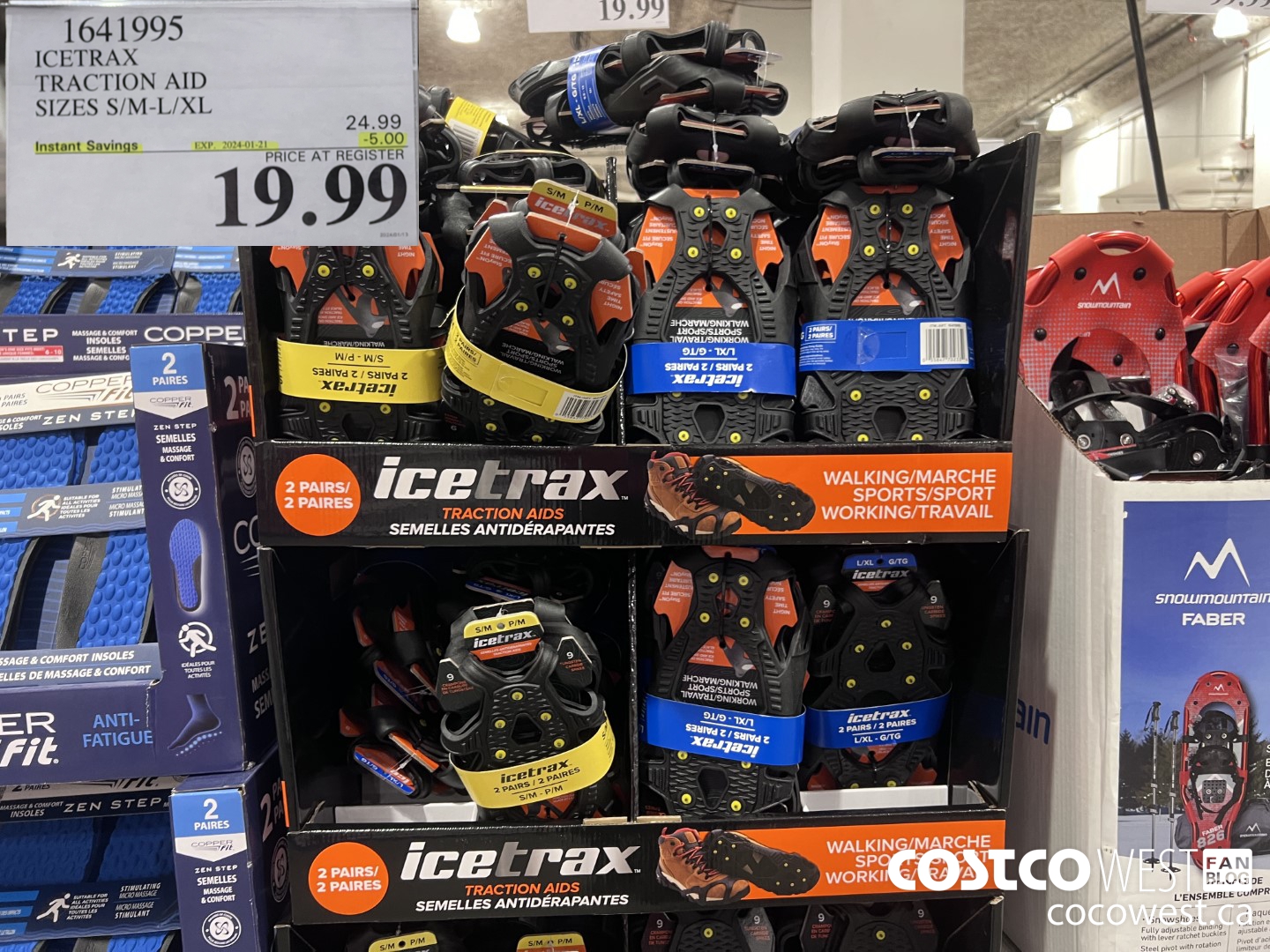 1641995 ICETRAX TRACTION AID SIZES S/M-L/XL ($5.00 INSTANT SAVINGS EXPIRES ON 2024-01-21) $19.99