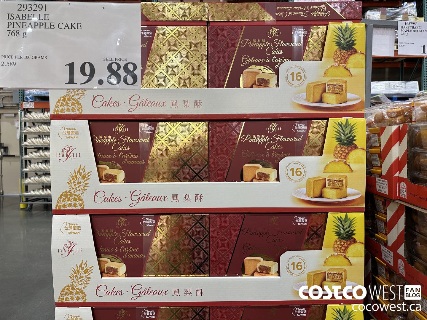 293291 ISABELLE PINEAPPLE CAKE 768 G $19.88