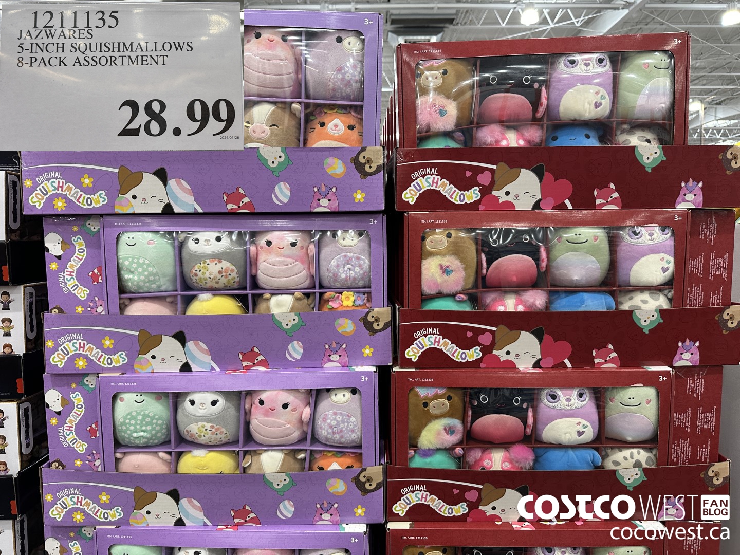 1211135 JAZWARES 5-INCH SQUISHMALLOWS 8-PACK ASSORTMENT $28.99