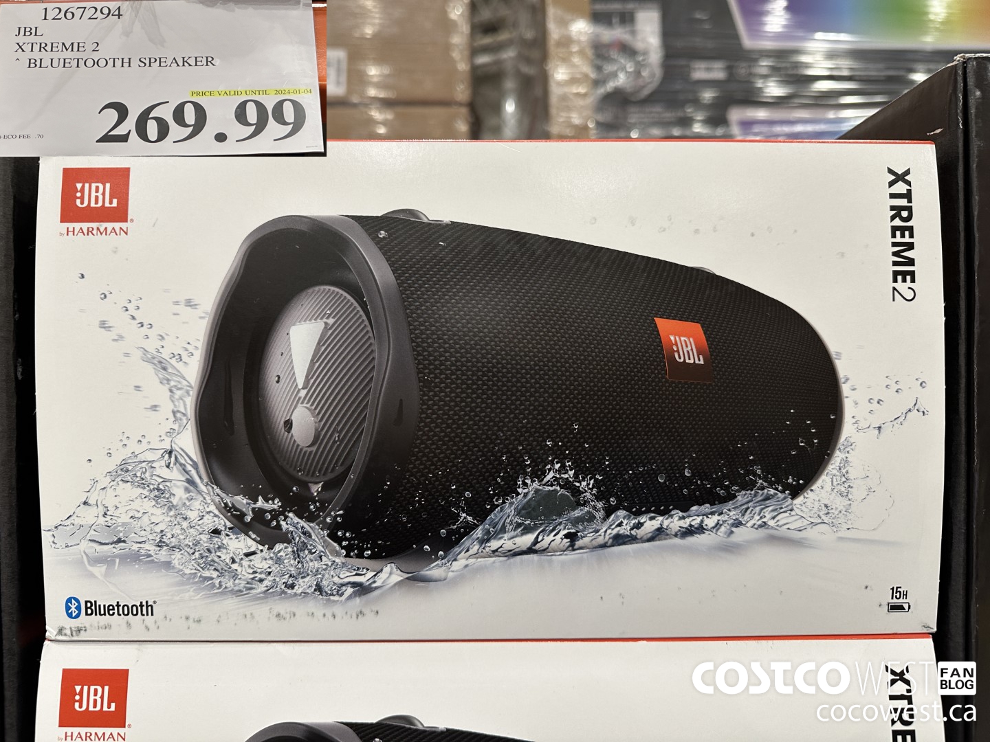 1267294 JBL XTREME 2 BLUETOOTH SPEAKER (EXPIRES ON 2024-01-04) $269.99