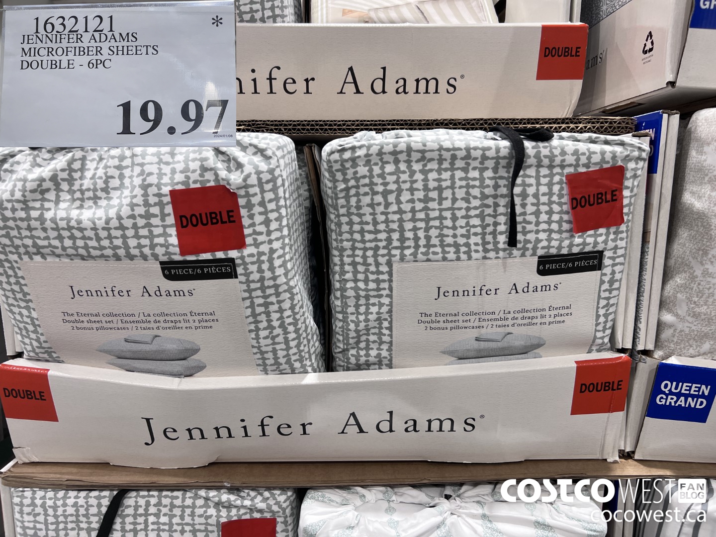 1632121 JENNIFER ADAMS MICROFIBER SHEET SET DOUBLE 6PC $19.97