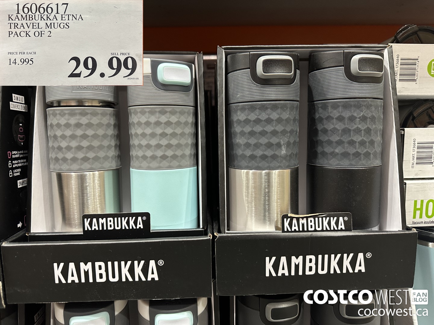 1606617 KAMBUKKA ETNA TRAVEL MUGS PACK OF 2 $29.99