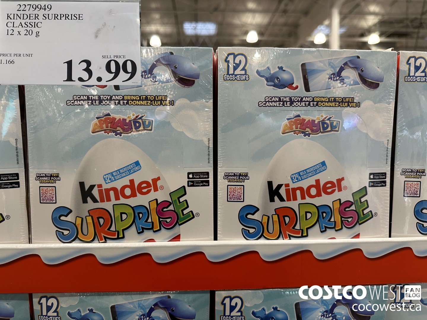 2279949 KINDER SURPRISE CLASSIC 12 x 20g $13.99